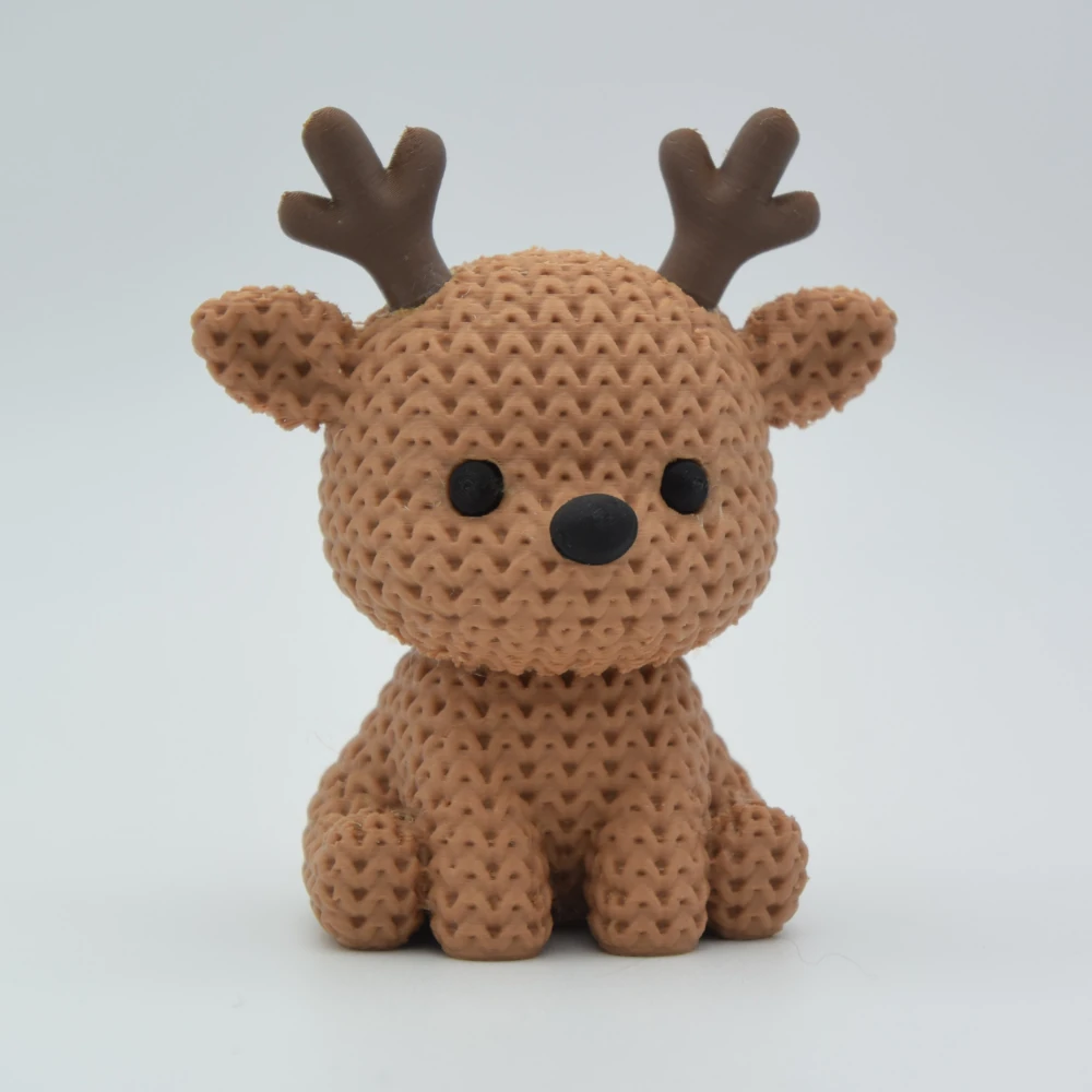 Örgülü / Kazak Dokulu Noel Geyiği 2li set