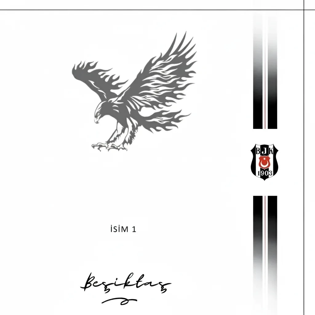 Kendi Tablonu Oluştur "Beşiktaş 01" (Kişiselleştirilebilir Ürün)