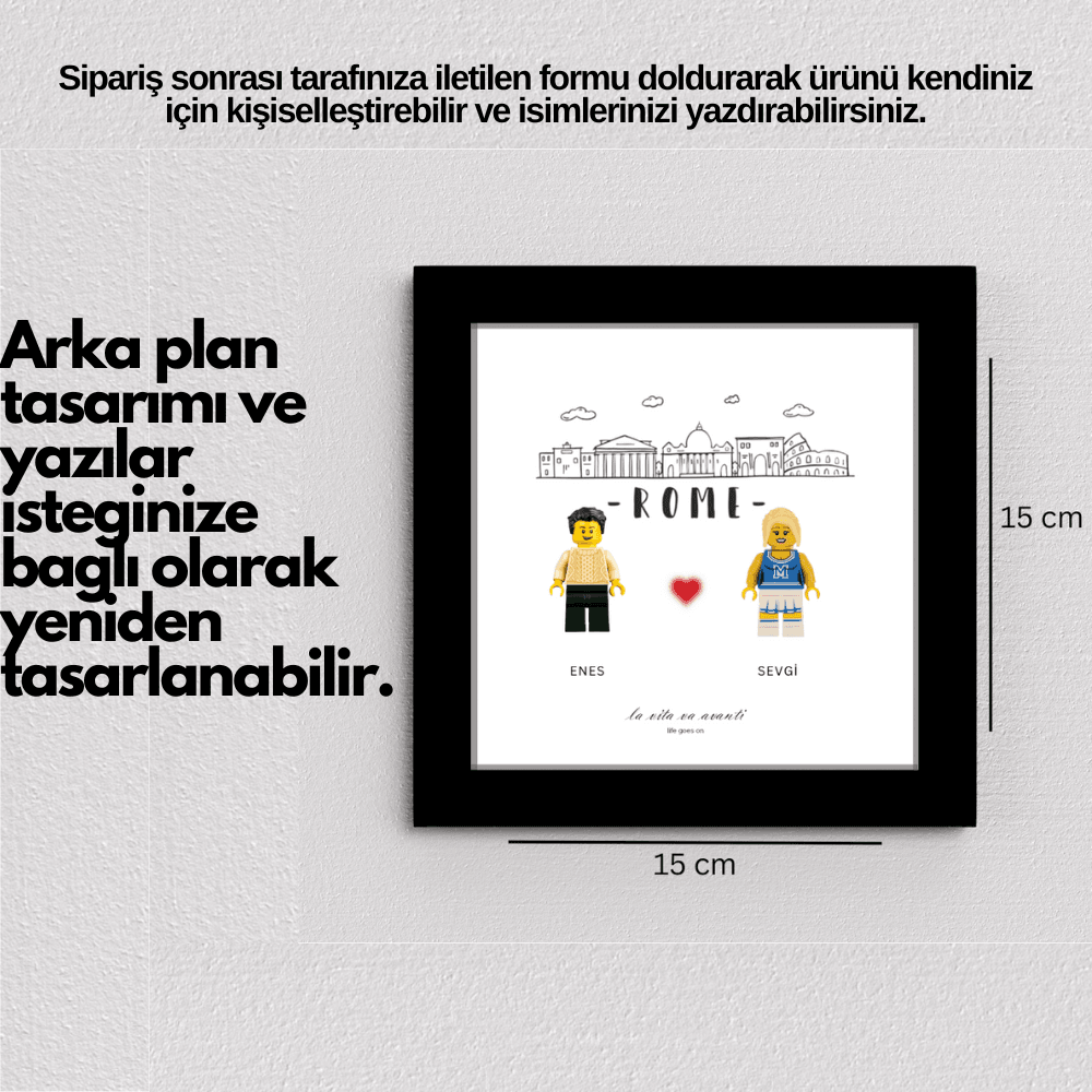 Lego Minifigür Place of Memory 20x20 (Kişiselleştirilebilir Ürün)