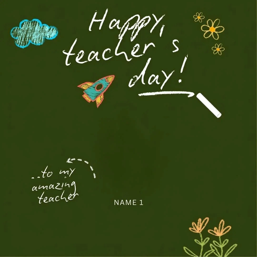 Kendi Tablonu Oluştur "Öğretmenler Günü 9"