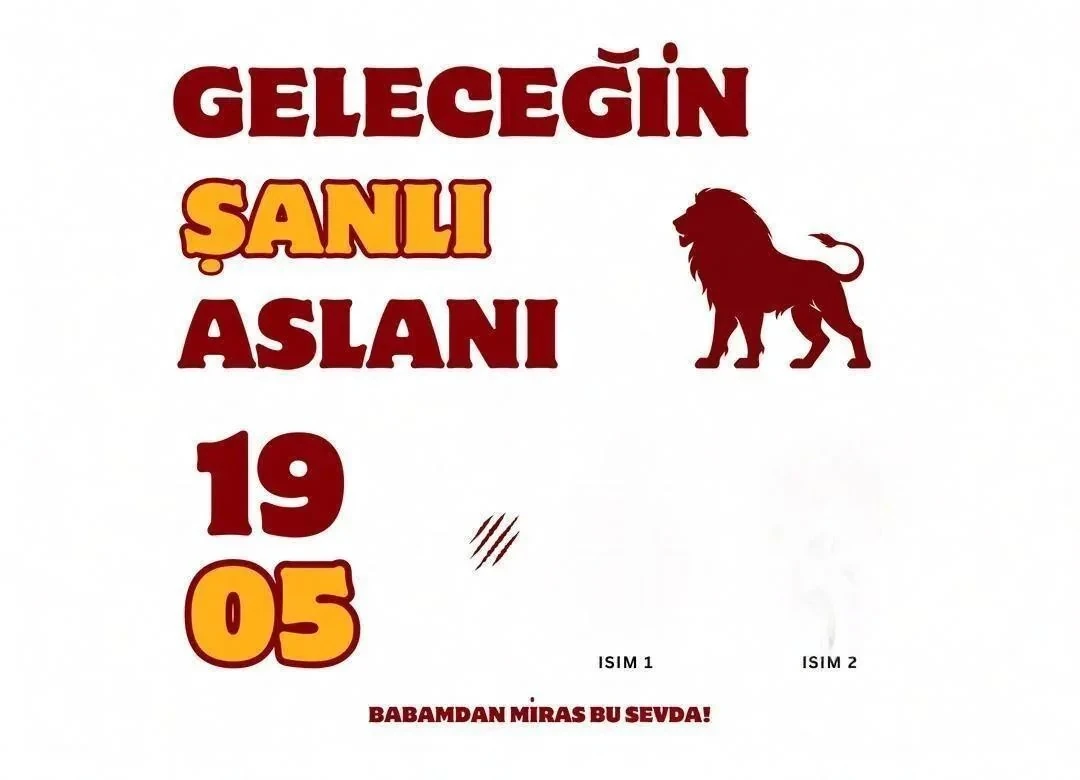 Kendi Tablonu Oluştur - Galatasaray "Geleceğin Şanlı Aslanı"