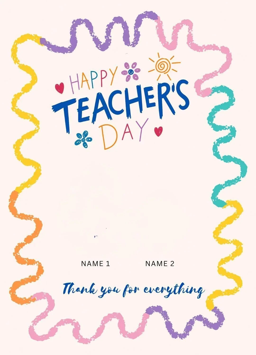 Kendi Tablonu Oluştur "Öğretmenler Günü 1"