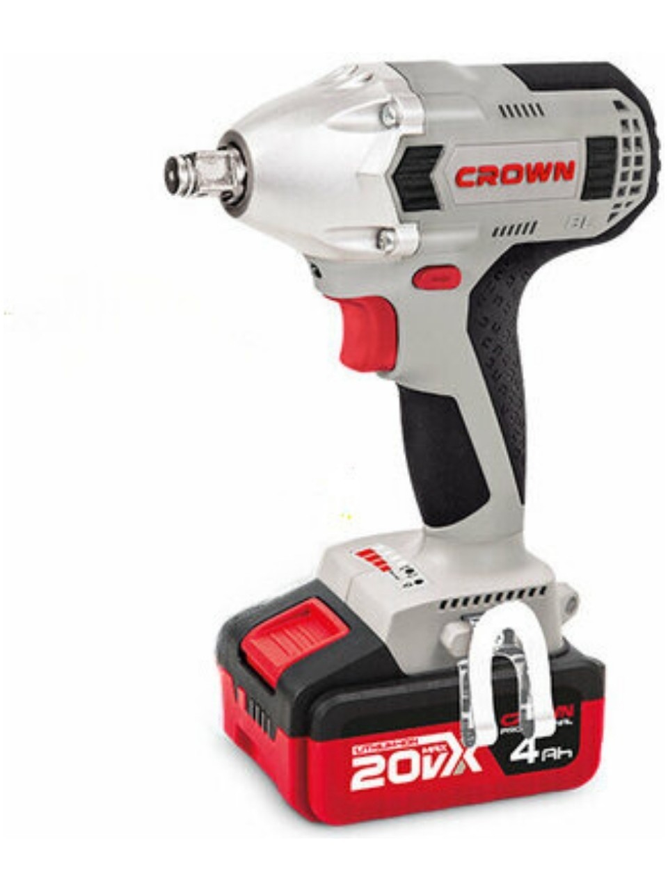 Crown Değişken Torklu Akülü Somun Sıkma Makinesi 20 V - 4 Ah CT22015HX-4 Tb - Bakır Sargılı Kömürsüz Motorlu Çift Akülü Şarjlı Darbeli
