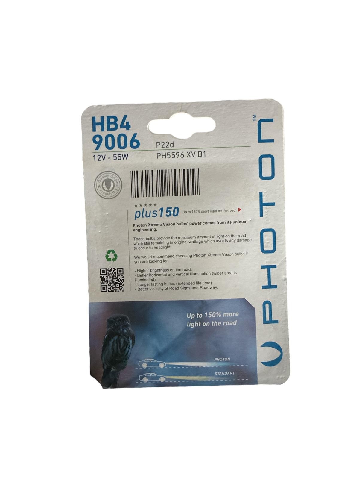 PHOTON HB4 9006 12V55W XTREME VİSİON AMPUL