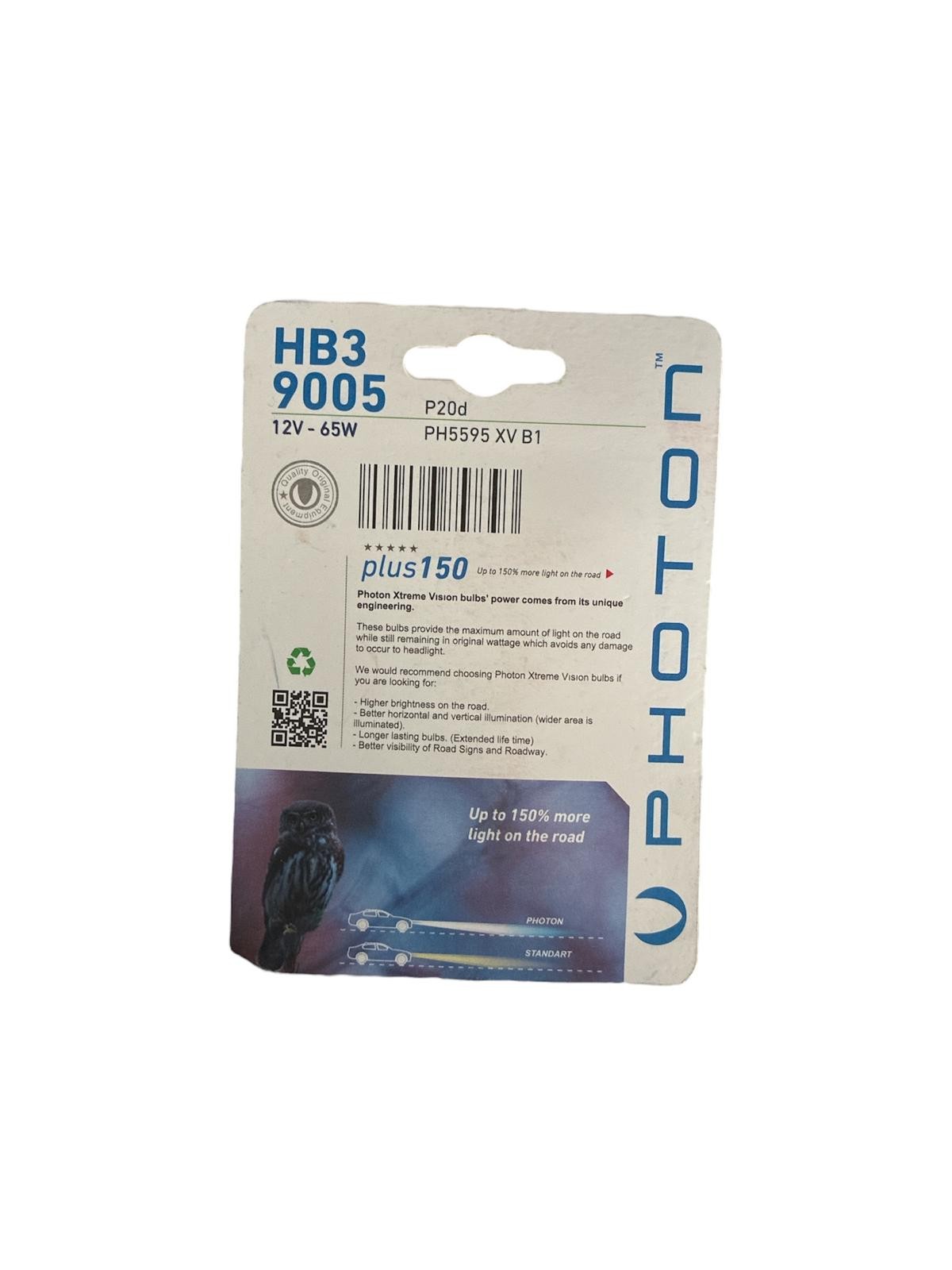 PHOTON HB3 9005 12V65W XTREME VİSİON AMPUL