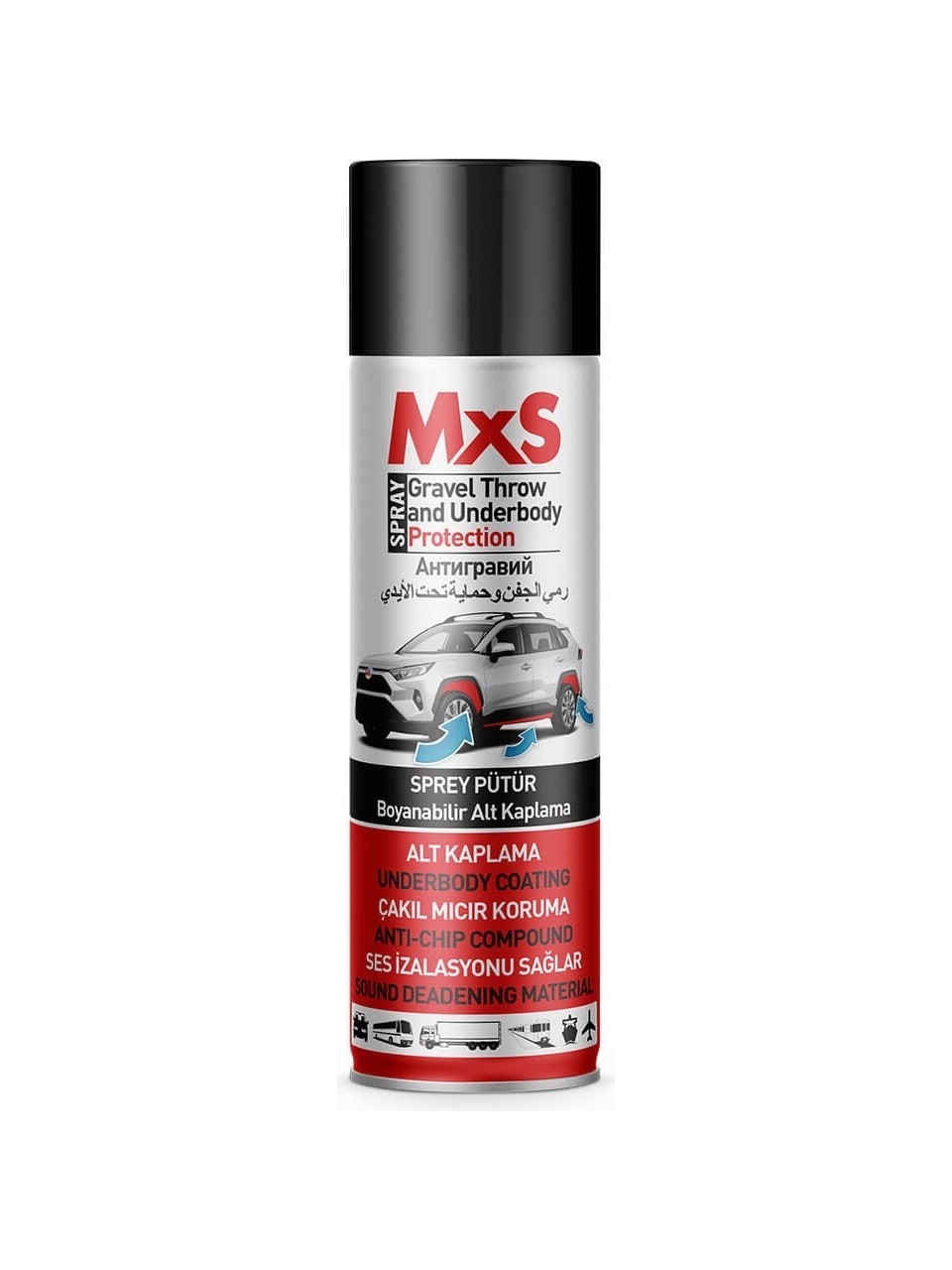 MxS - Sprey Pütür - Siyah - 500ML