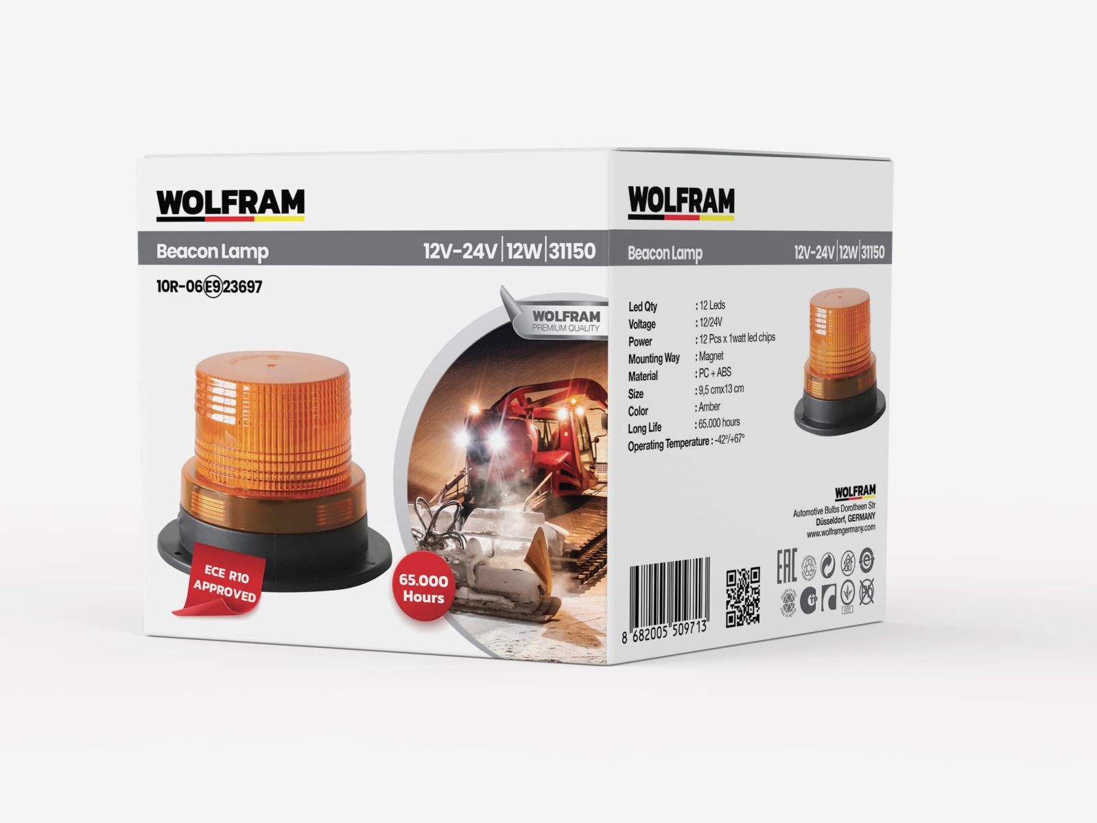 WOLFRAM DÖNER LAMBA LEDLİ ÇAKAR MIKNATISLI