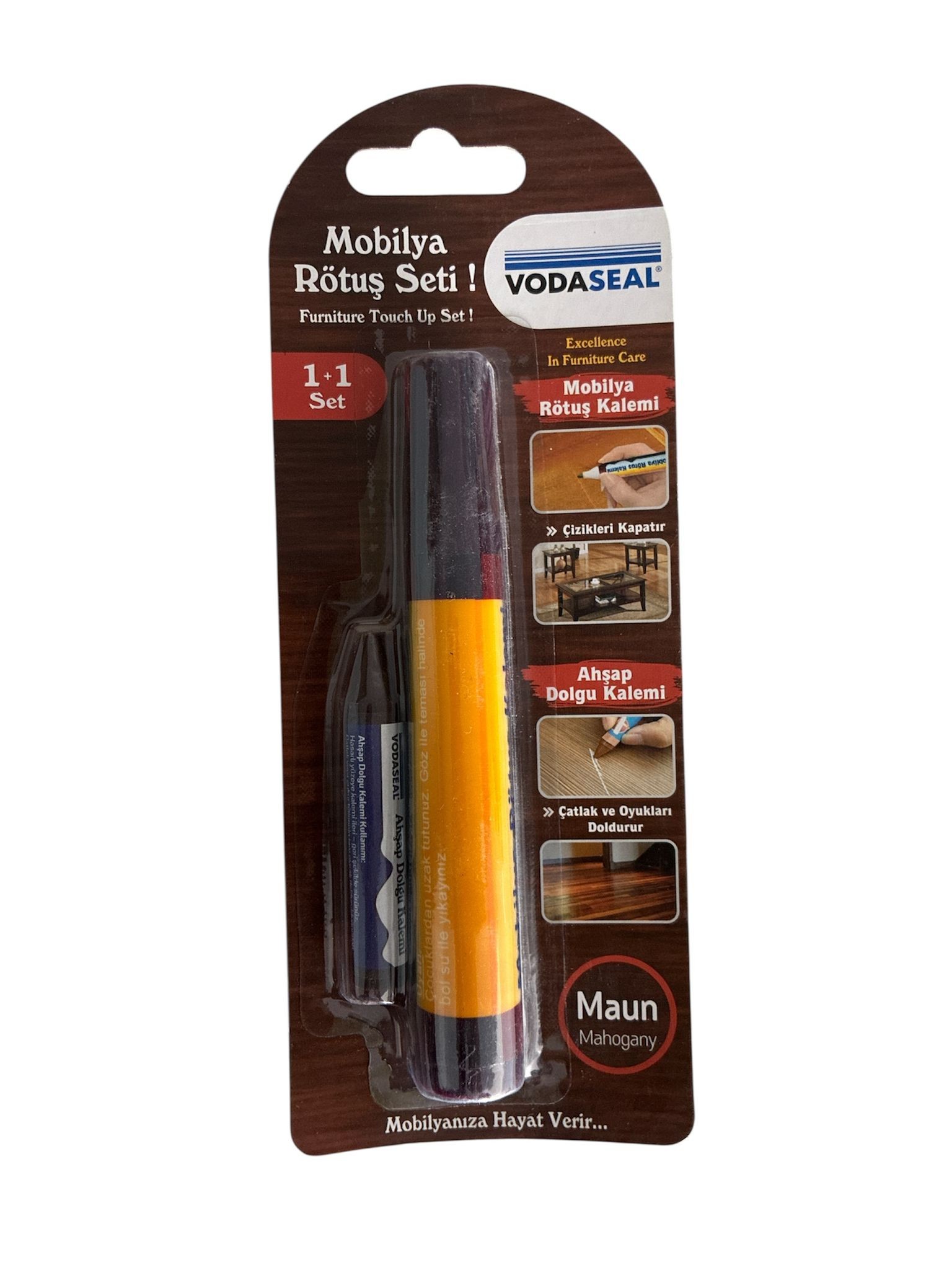 MOBİLYA AHŞAP RÖTUŞ VE DOLGU KALEMİ MAUN VODASEAL