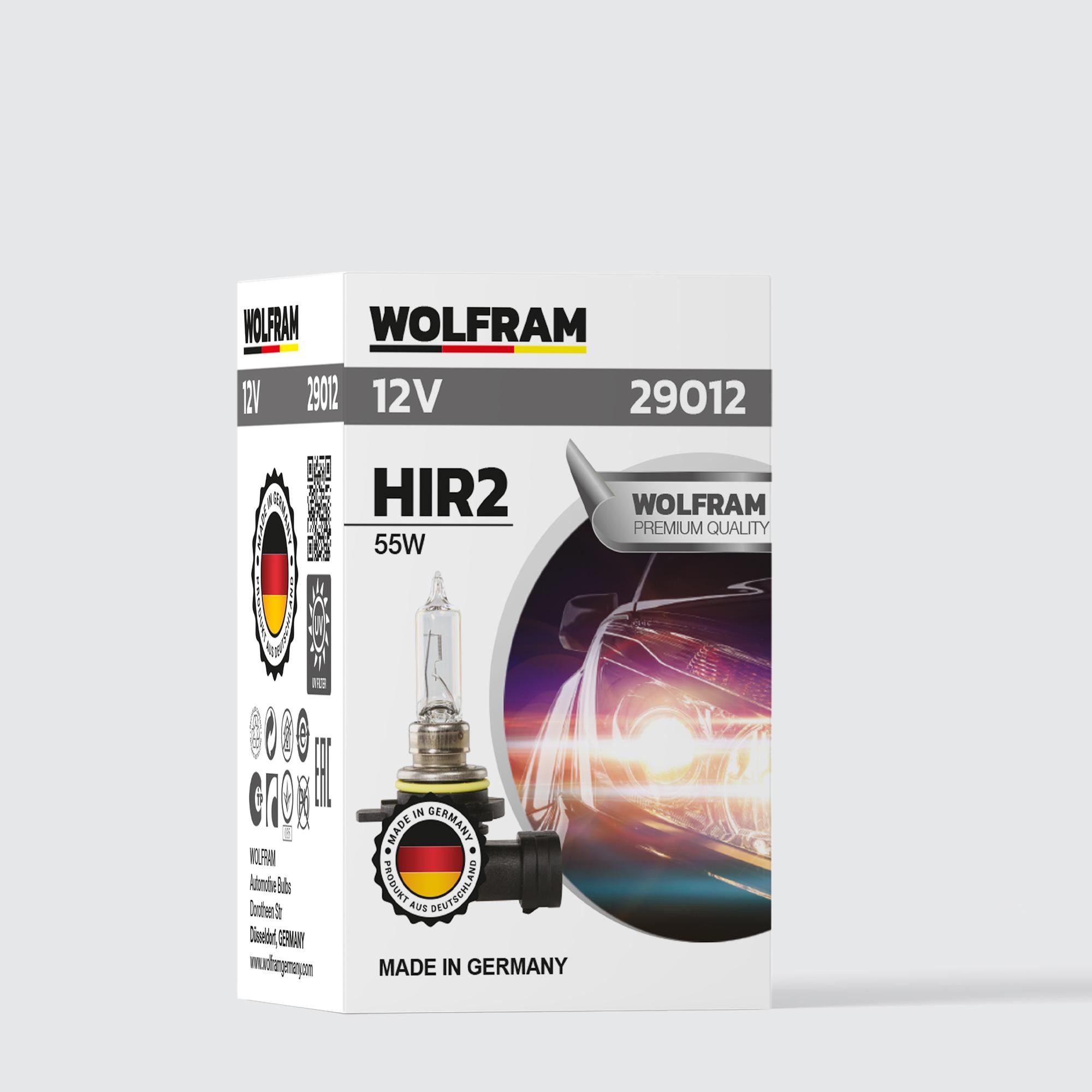 WOLFRAM HIR2 12V 55W STANDART IŞIK