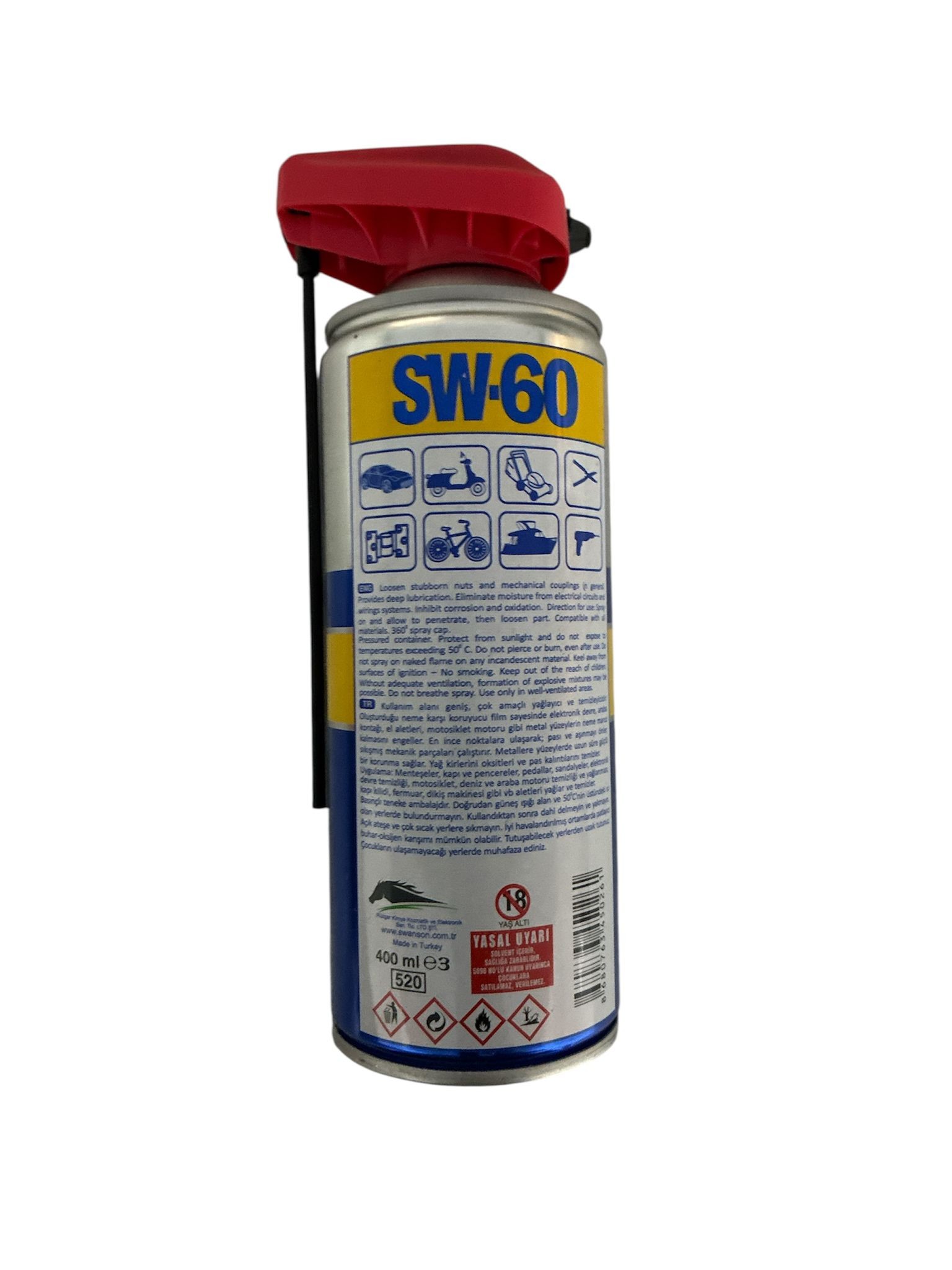 SWANSON WORKS SW-60 PAS SÖKÜCÜ KOROZYON ÖNELYİCİ ÇOK AMAÇLI SPREY 400ML