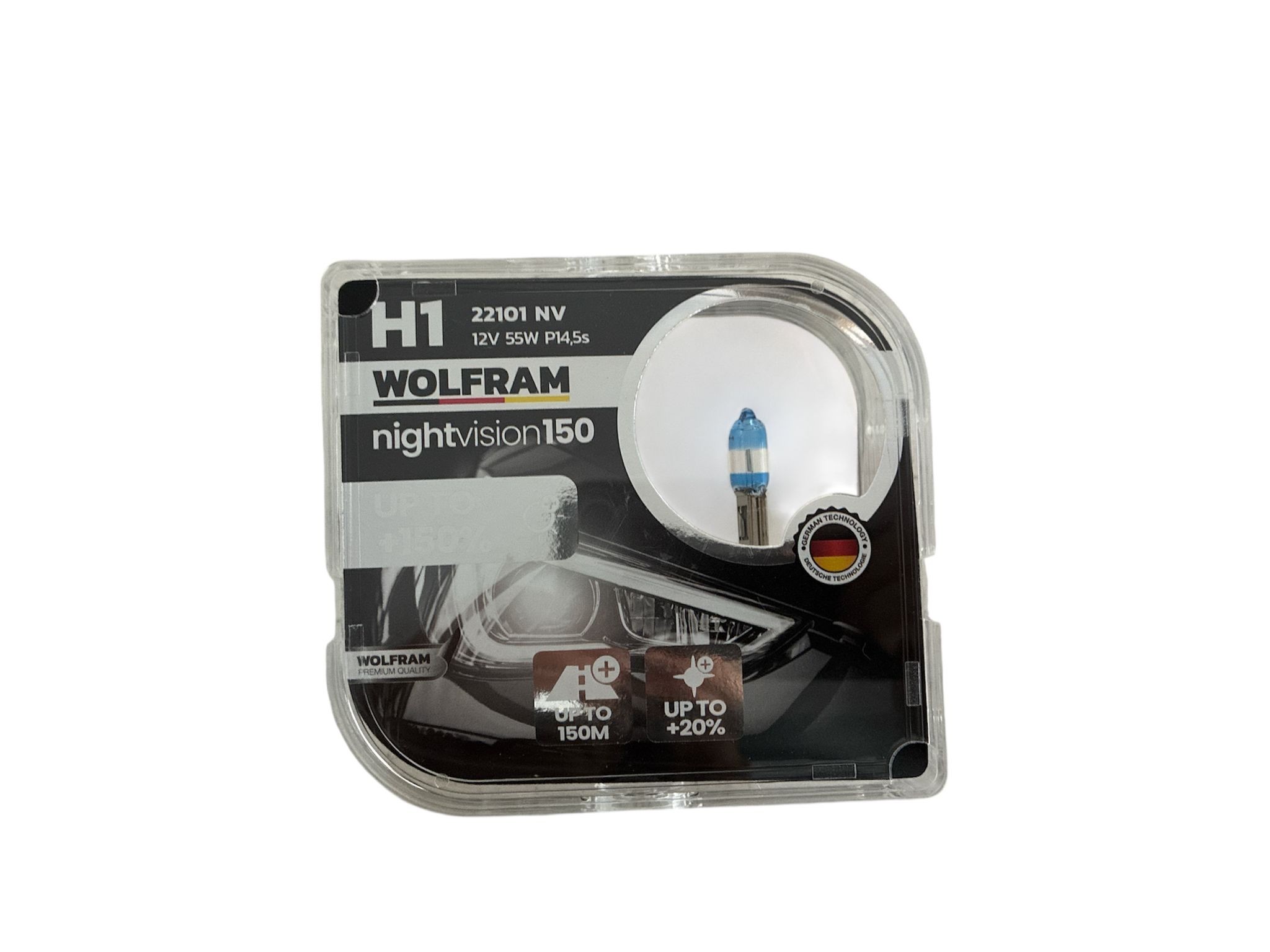 WOLFRAM H1 12V %150 GÜÇLÜ %20 BEYAZ IŞIK AMPUL