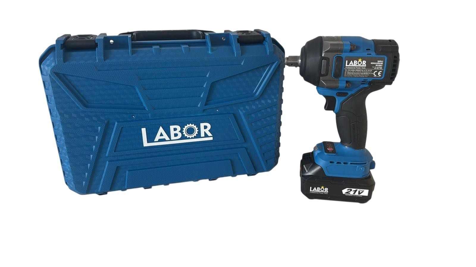 LABOR BX-8501 1/2’’ Darbeli Somun Sökme 21V 4.00 Ah Çift Akülü 850 Nm Çantalı