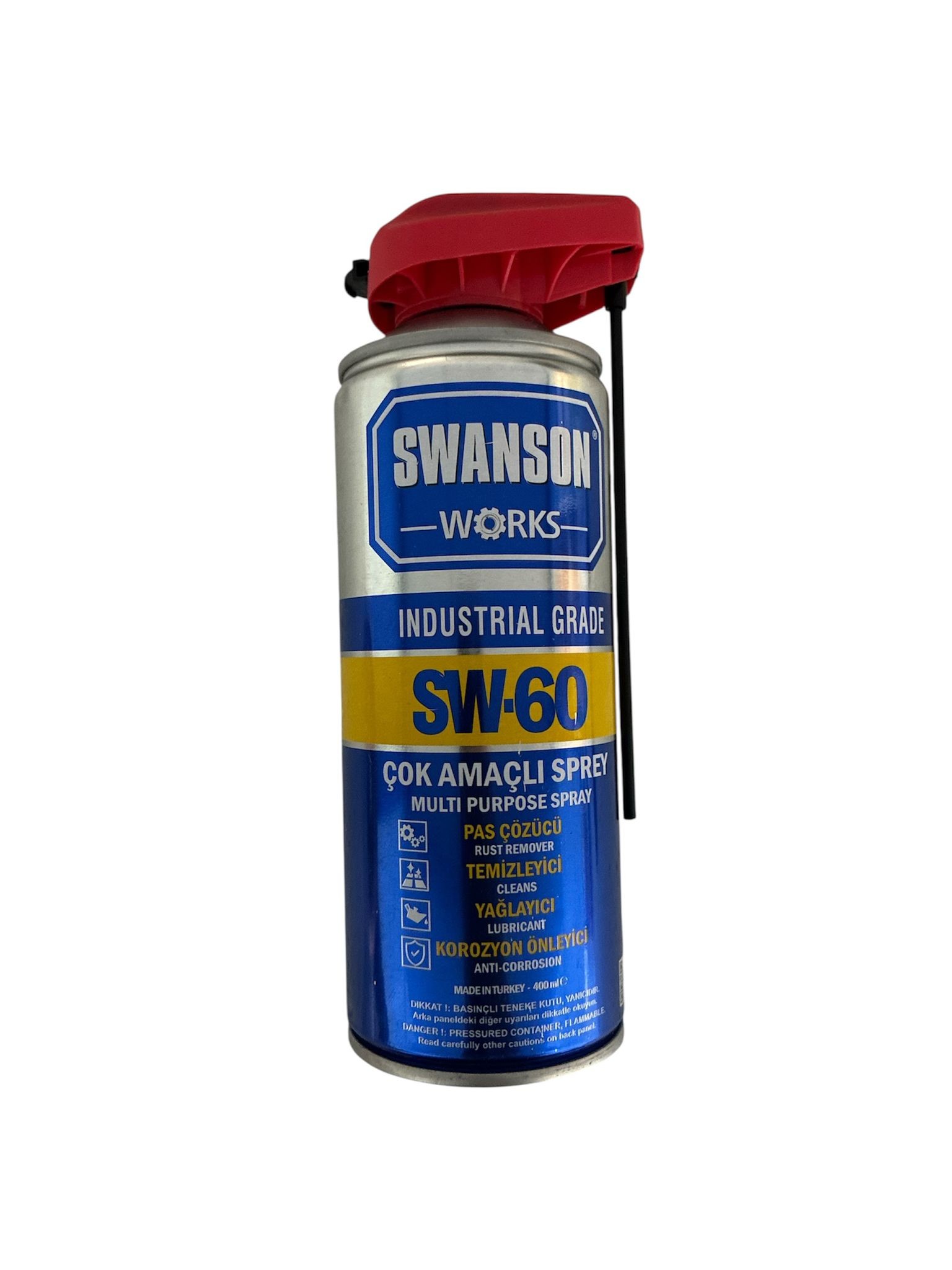 SWANSON WORKS SW-60 PAS SÖKÜCÜ KOROZYON ÖNELYİCİ ÇOK AMAÇLI SPREY 400ML