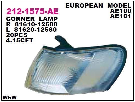 COROLLA 1995-1998 SİNYAL LAMBASI SOL BEYAZ ÇIKINTISIZ DEPO