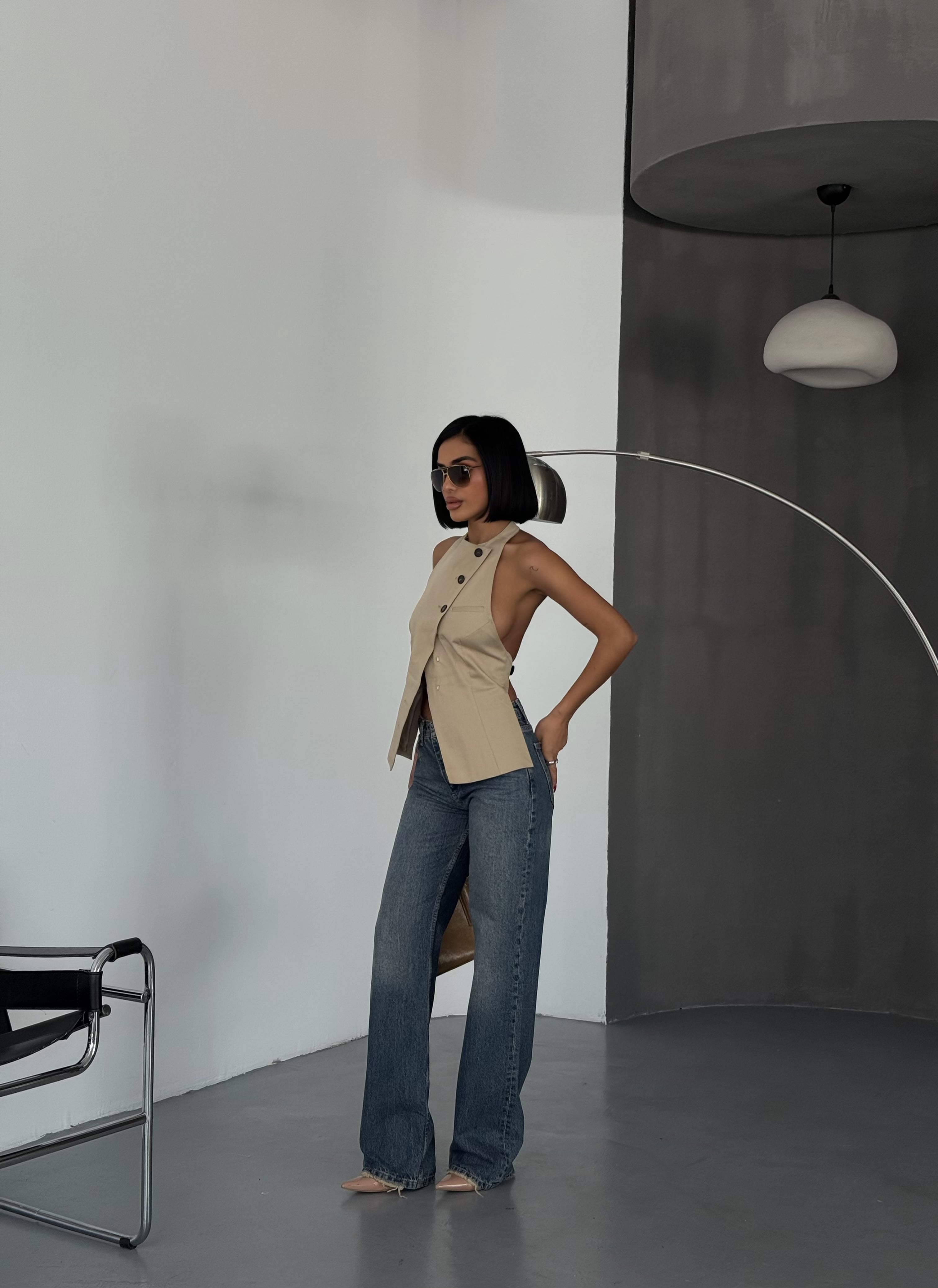 Yüksek Bel Straight Fit Jean – Zamansız Kesim