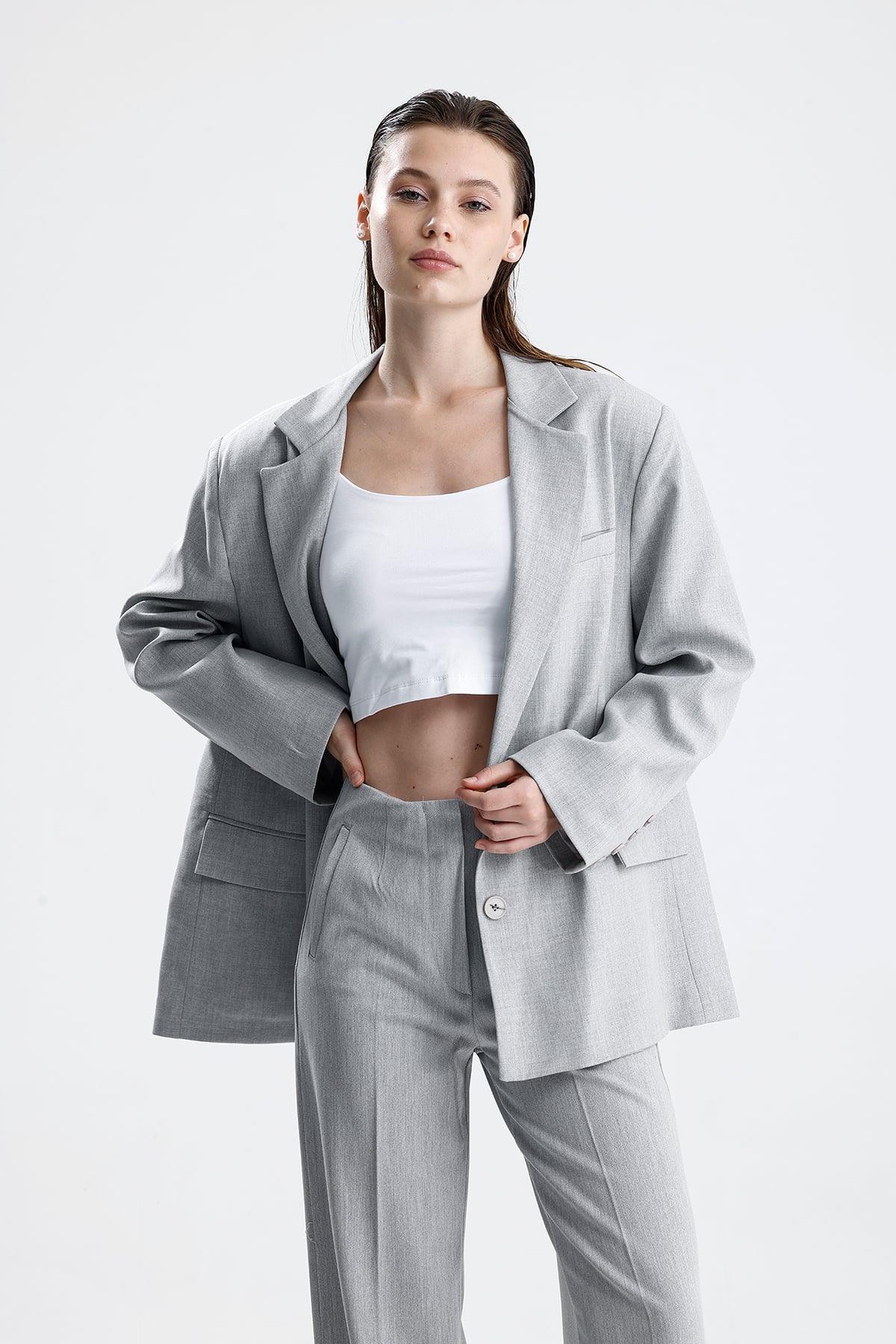 Kadın Klasik Kesim Blazer Ceket