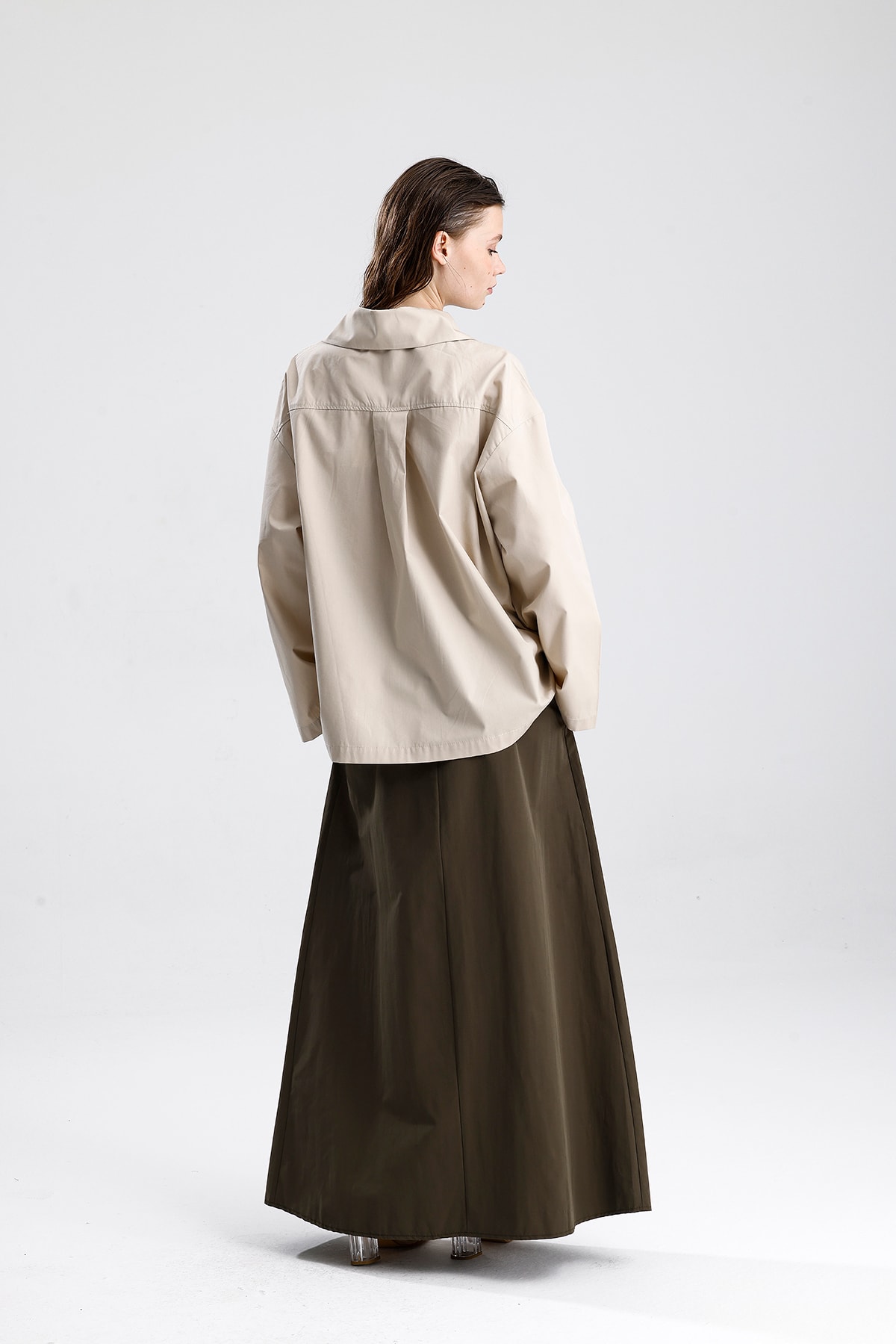 Oversize Basic Pamuklu Gömlek