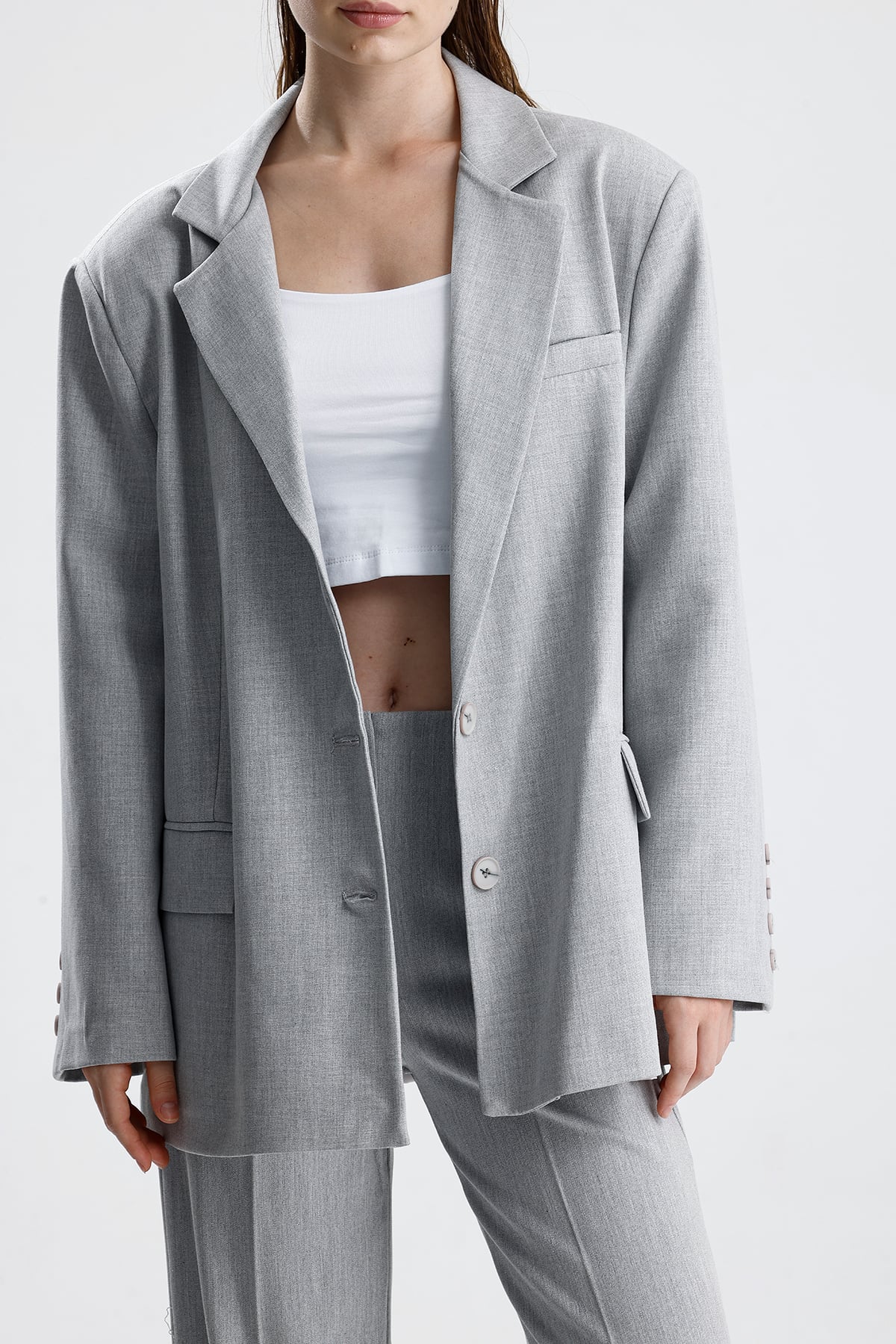 Kadın Klasik Kesim Blazer Ceket