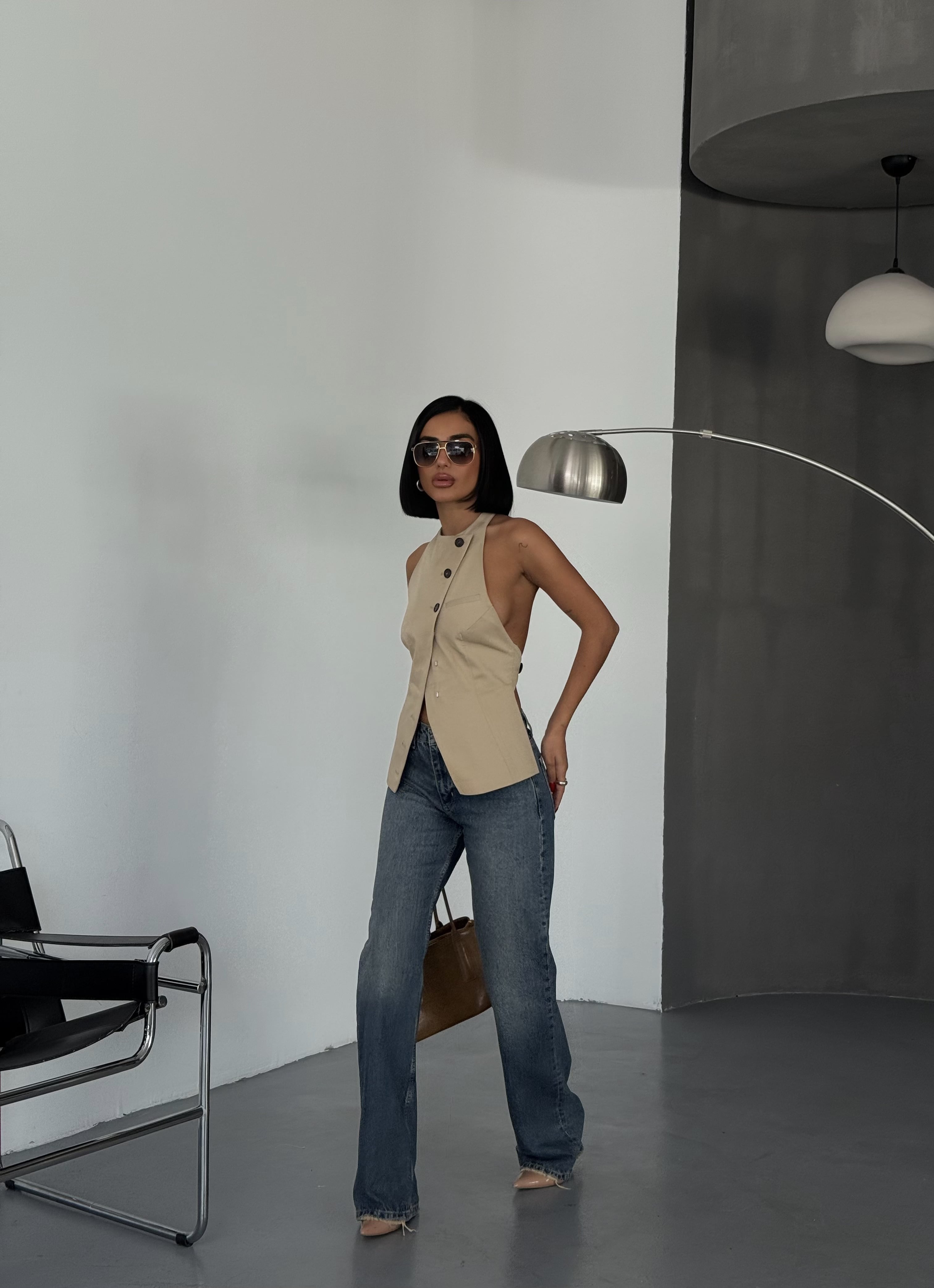Yüksek Bel Straight Fit Jean – Zamansız Kesim