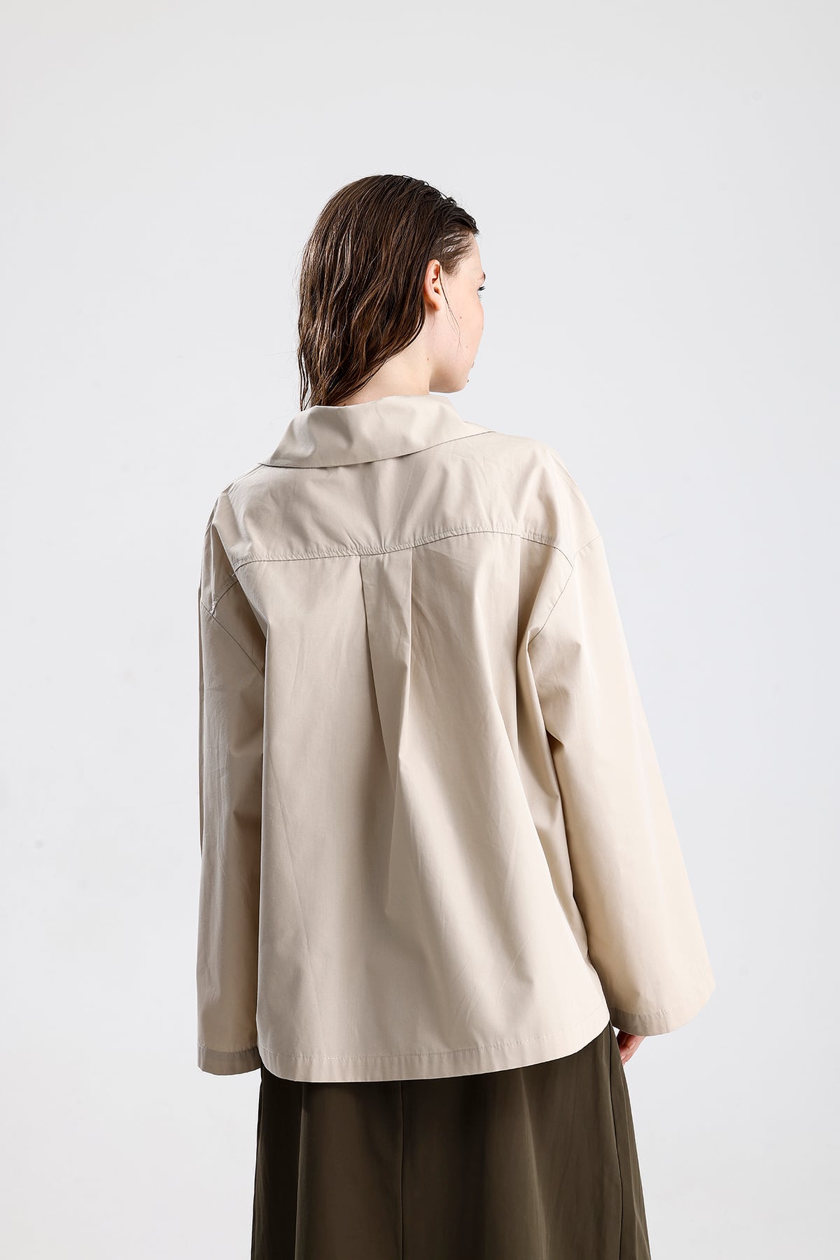 Oversize Basic Pamuklu Gömlek