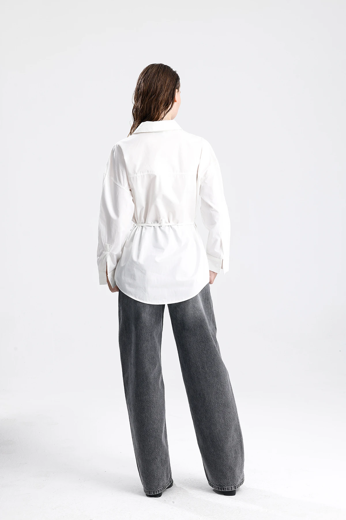 Kemerli Oversize Gömlek