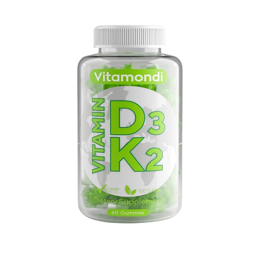 Vitamin D3, K2, Vegan Gummy