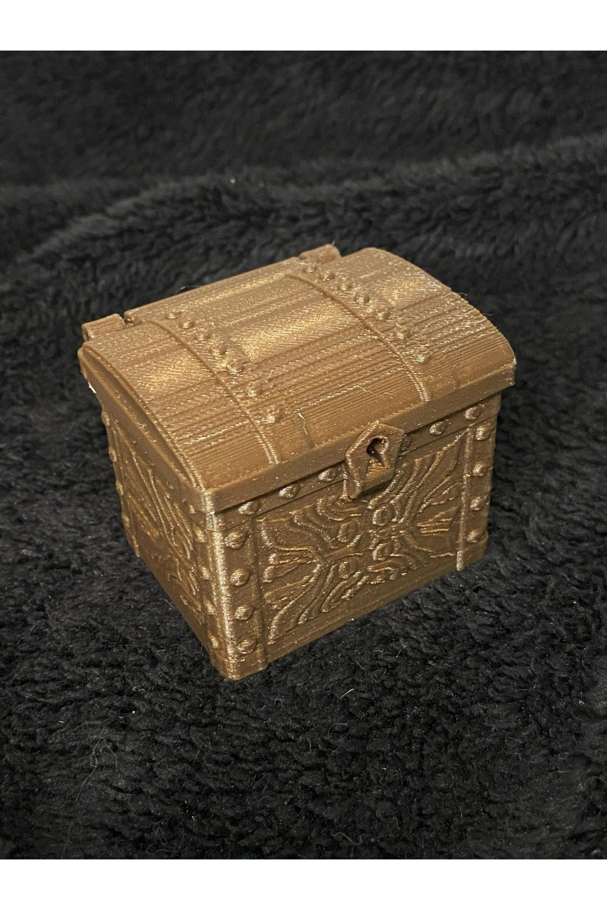 Dice Chest Zar Kutusu - Antik Bronz