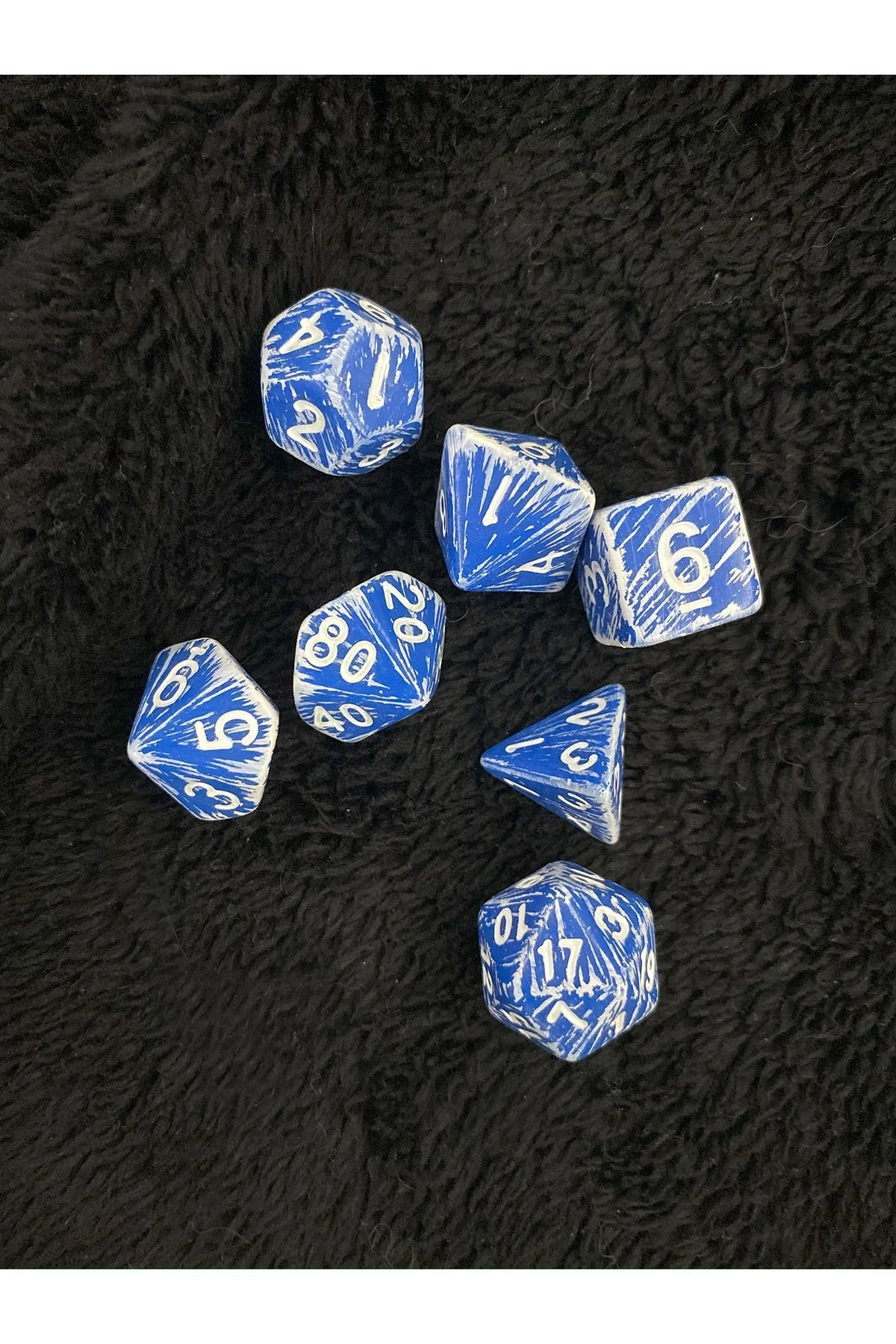 DND FRP Özel Zar Seti Buz Kralı