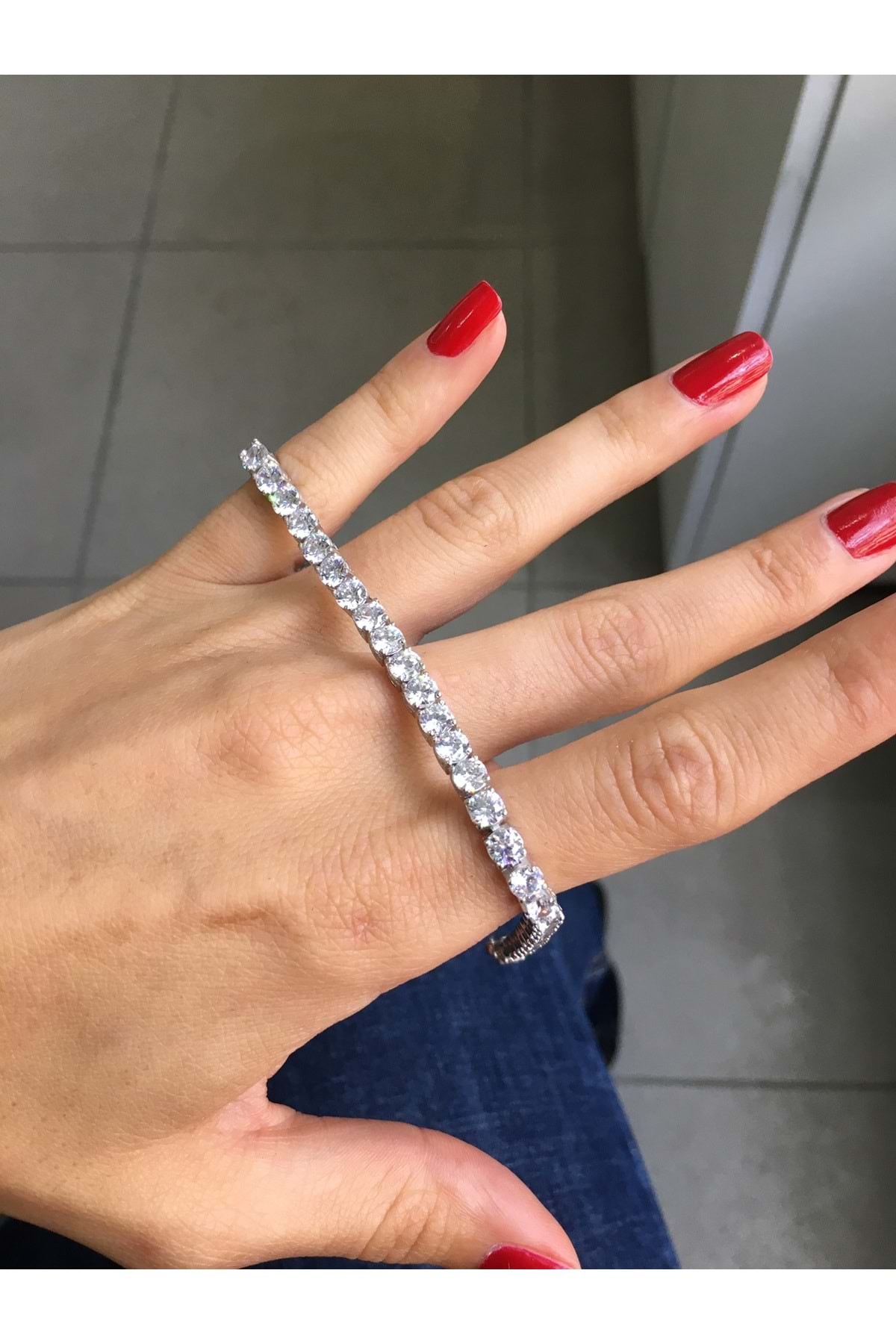 925 Ayar Gümüş Su Yolu Bileklik No1