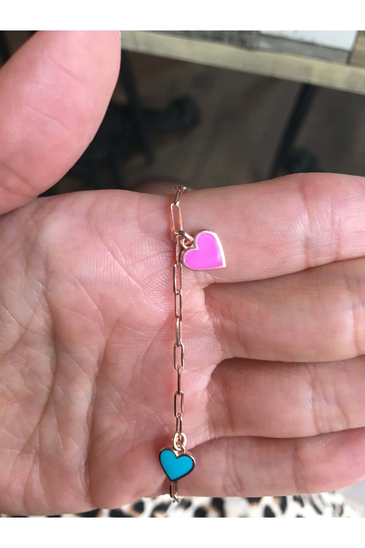 925 Ayar Gümüş Neon Flash Mavi Yıldız Figürlü Rose Gümüş Bileklik