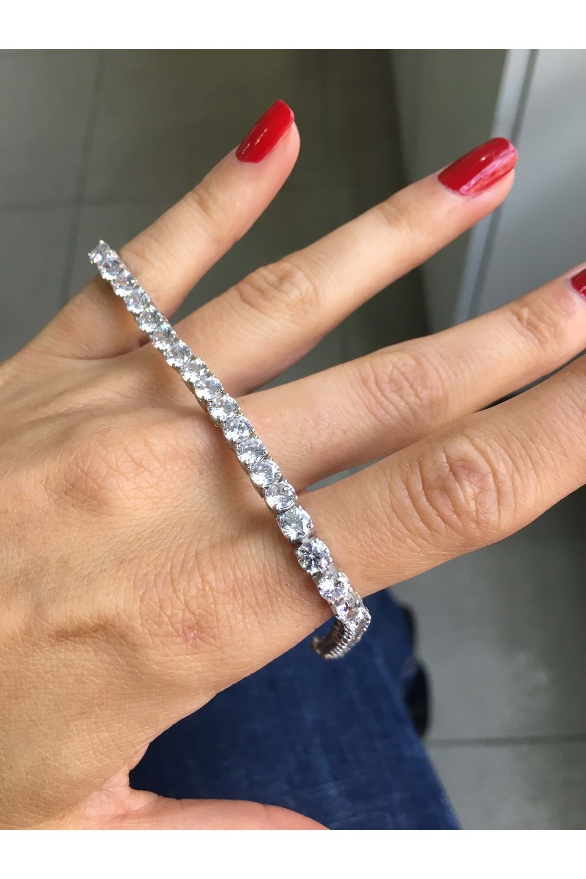 925 Ayar Gümüş Su Yolu Bileklik No1