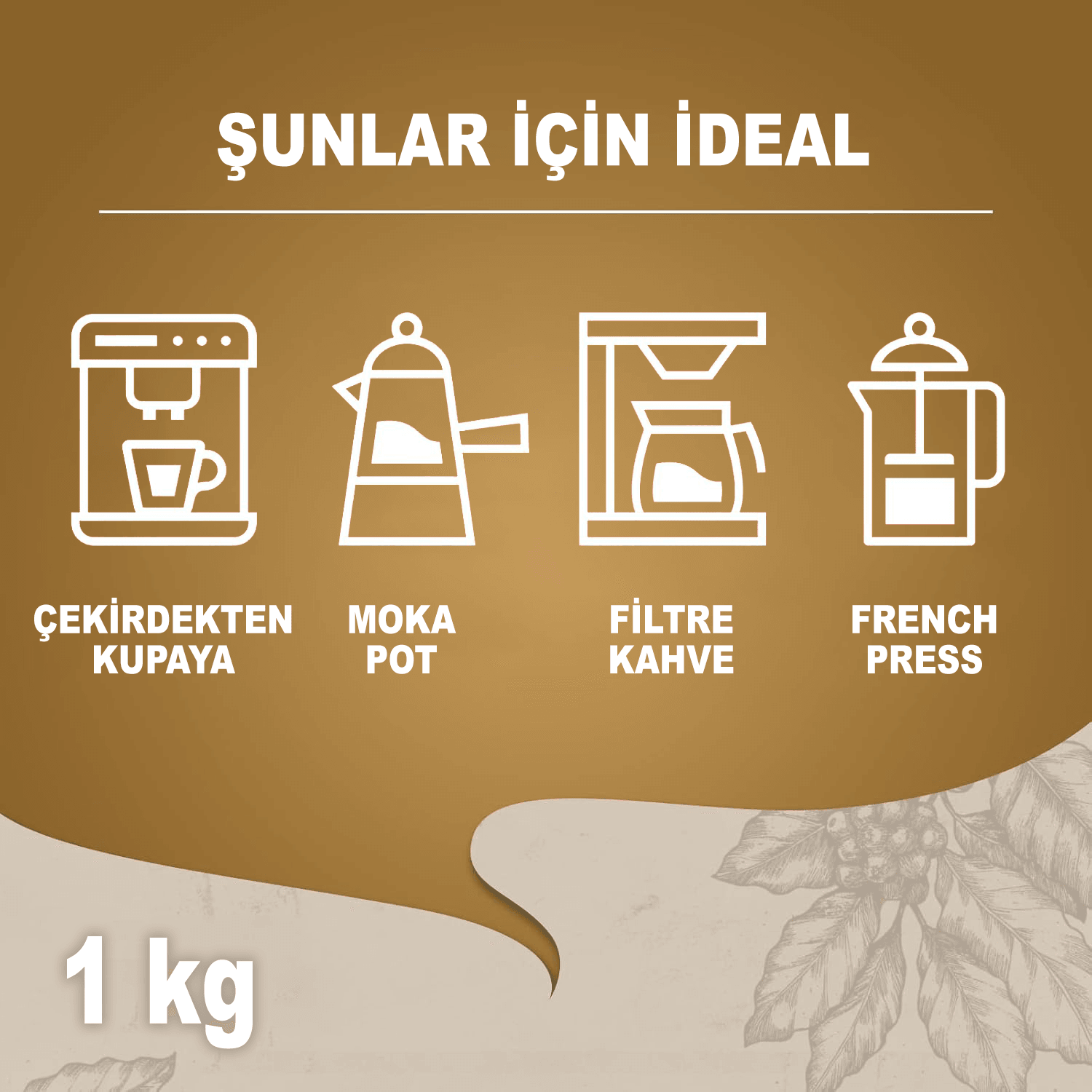 Qualità Oro Çekirdek Kahve (1000gr)