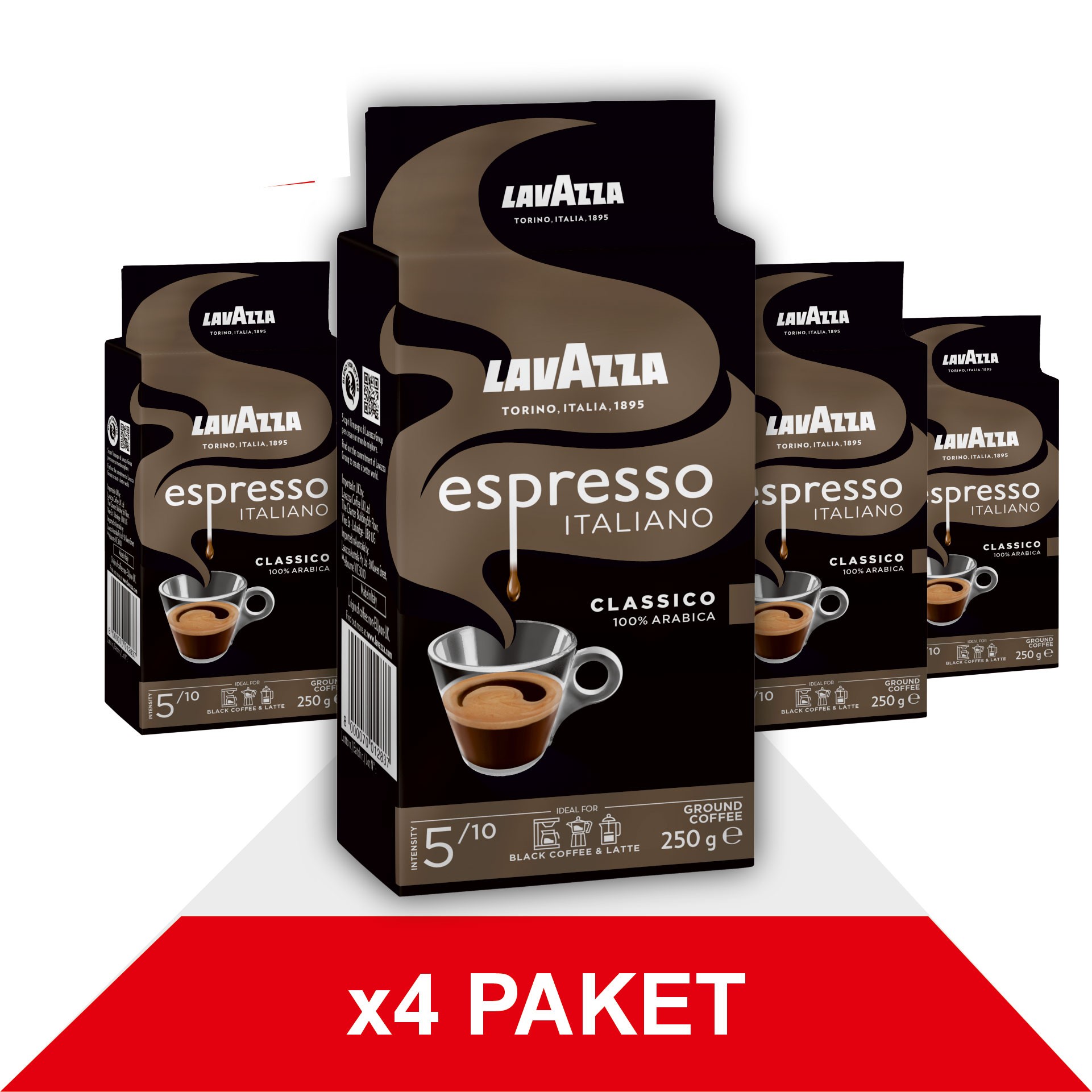 Espresso Classico Italiano Filtre Kahve (250gr) x4