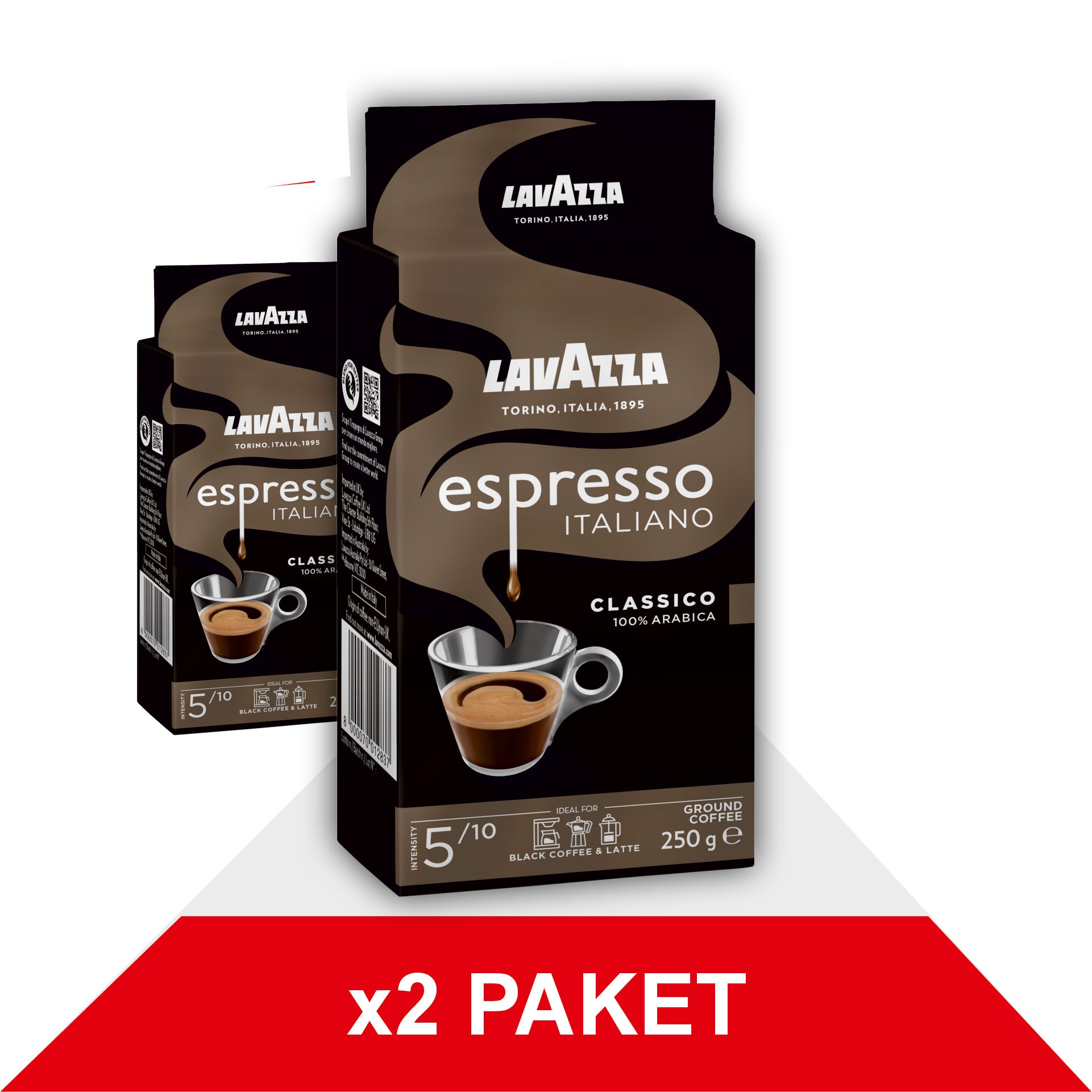 Espresso Classico Italiano Filtre Kahve (250gr) x2