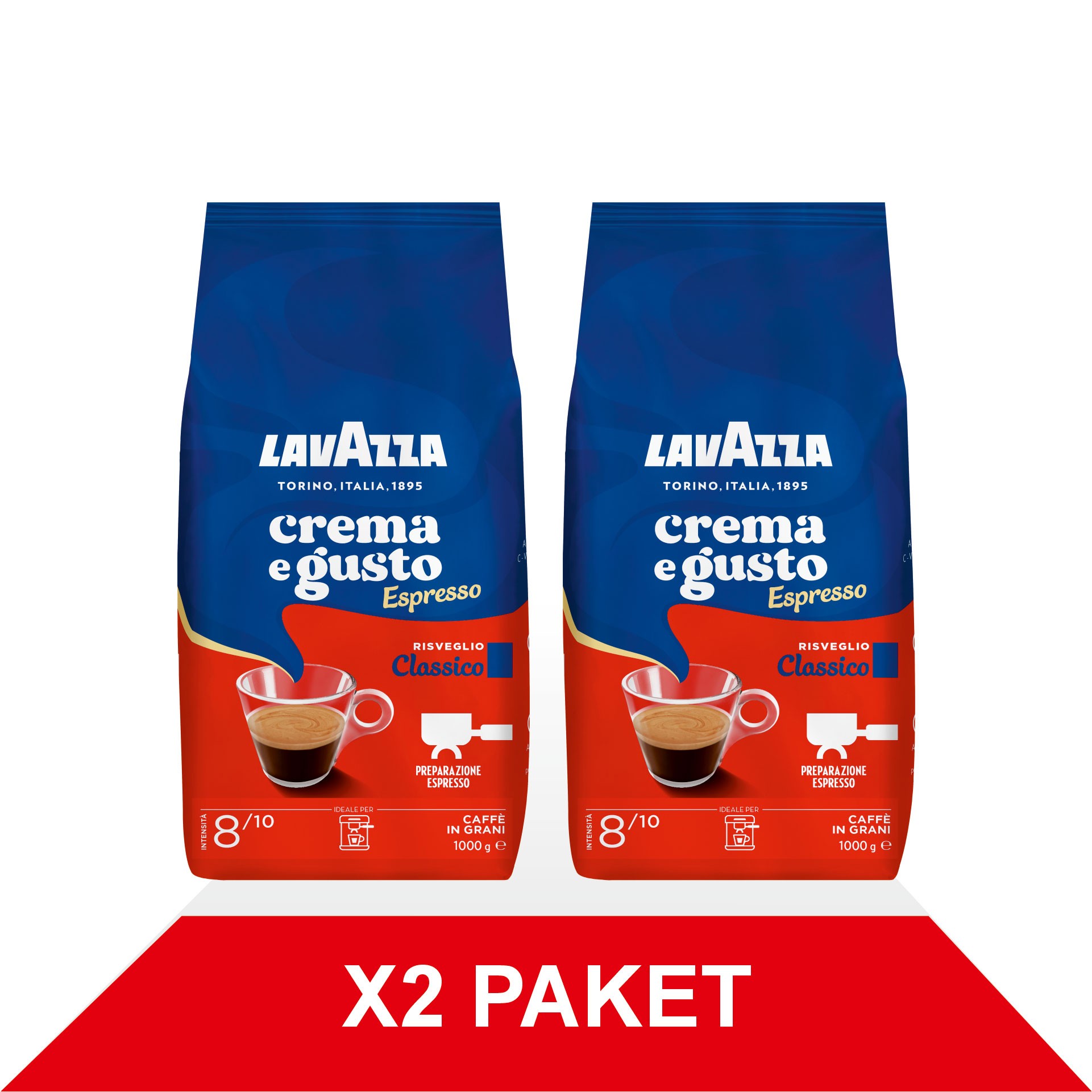 Crema e Gusto Classico Çekirdek Kahve (1000gr) x2