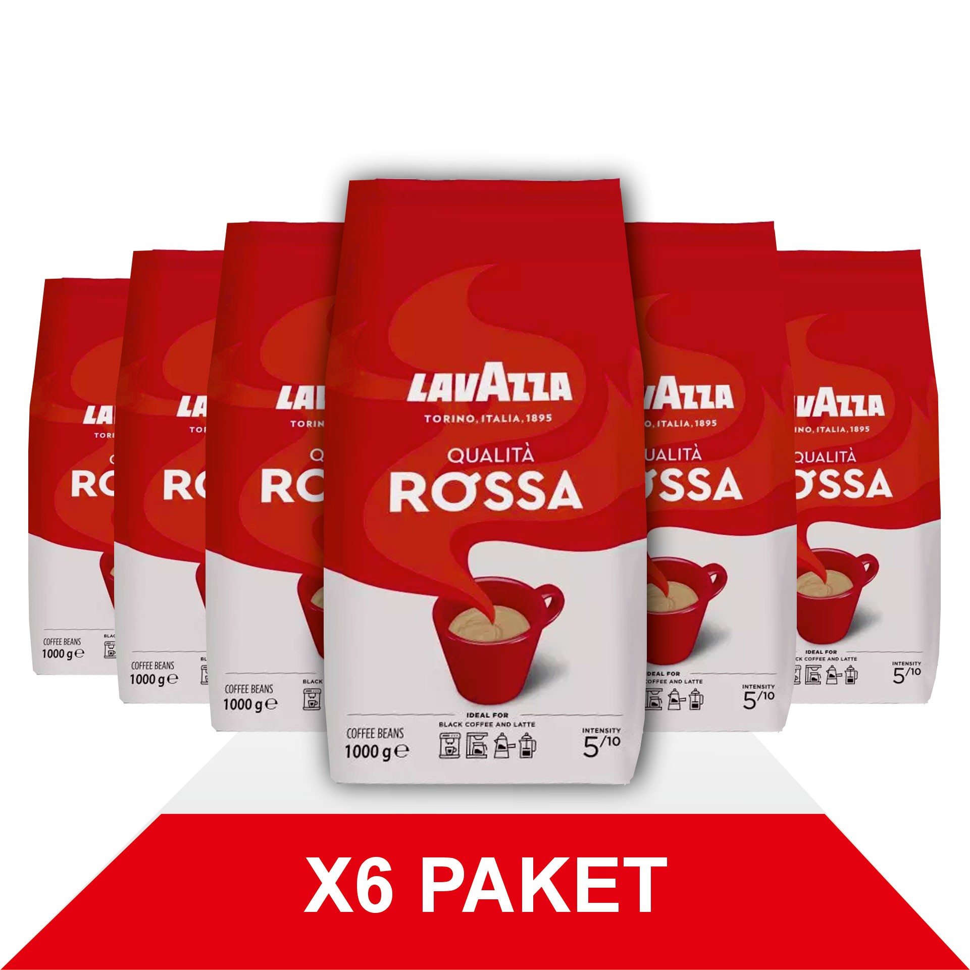 Qualità Rossa Çekirdek Kahve (1000gr) x6