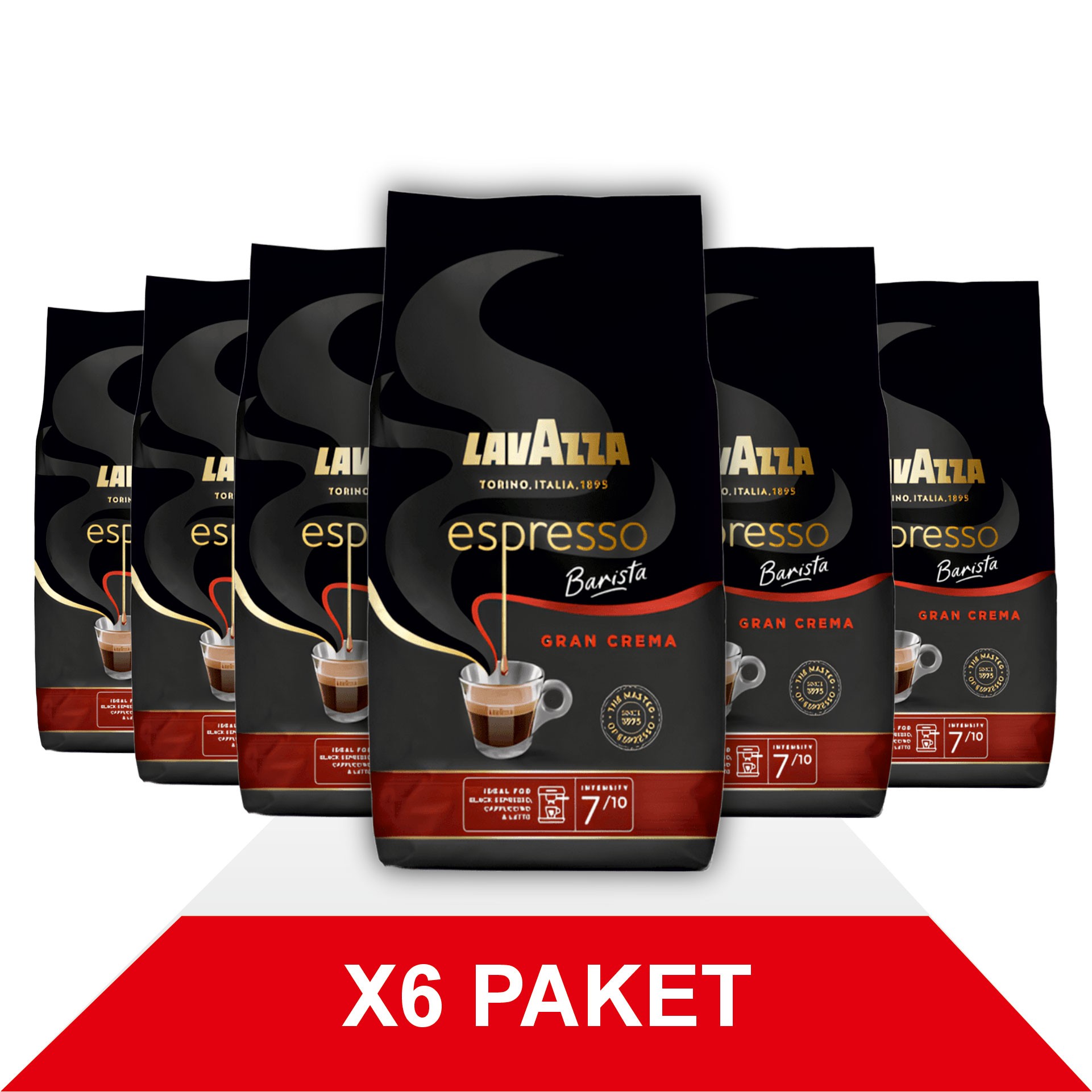 Espresso Barista Gran Crema Çekirdek Kahve (1000gr) x6