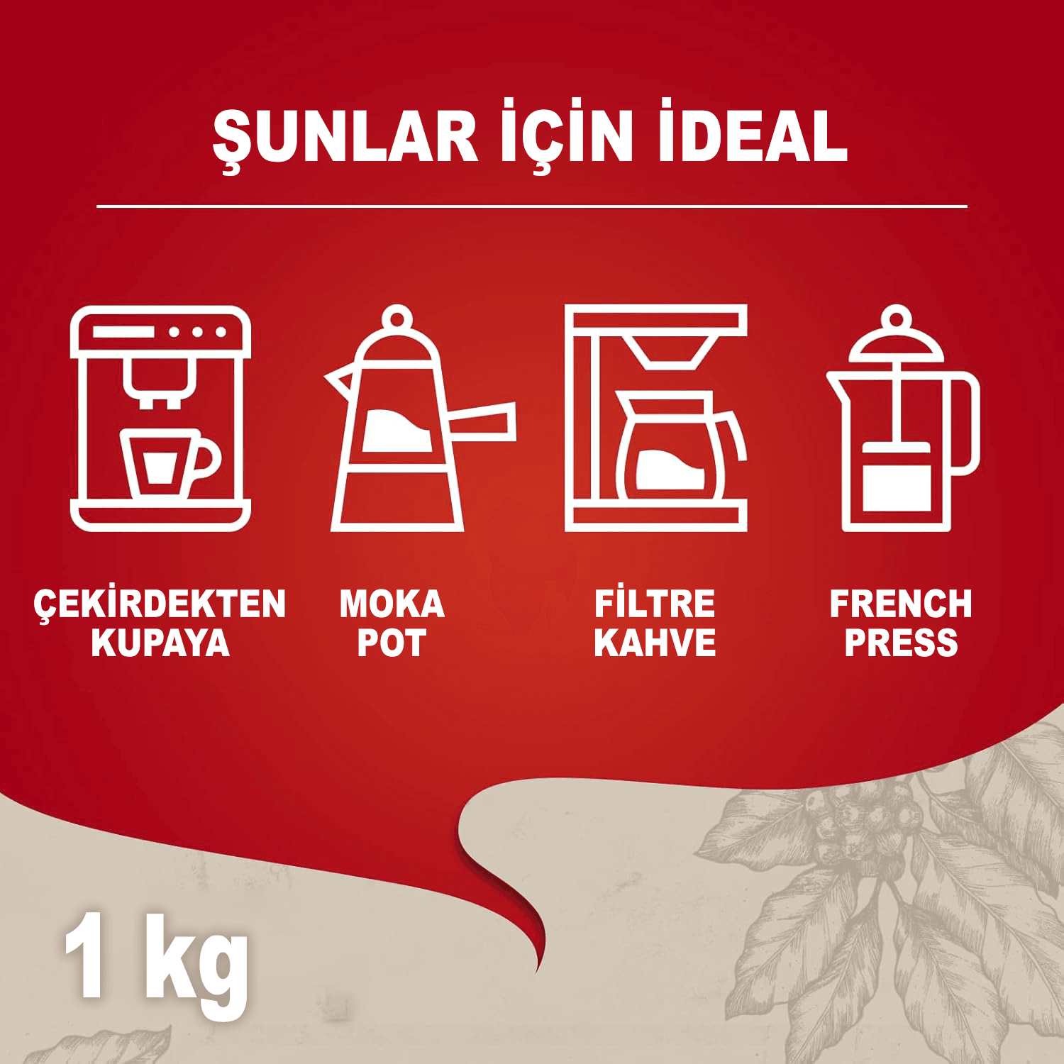 Qualità Rossa Çekirdek Kahve (1000gr)