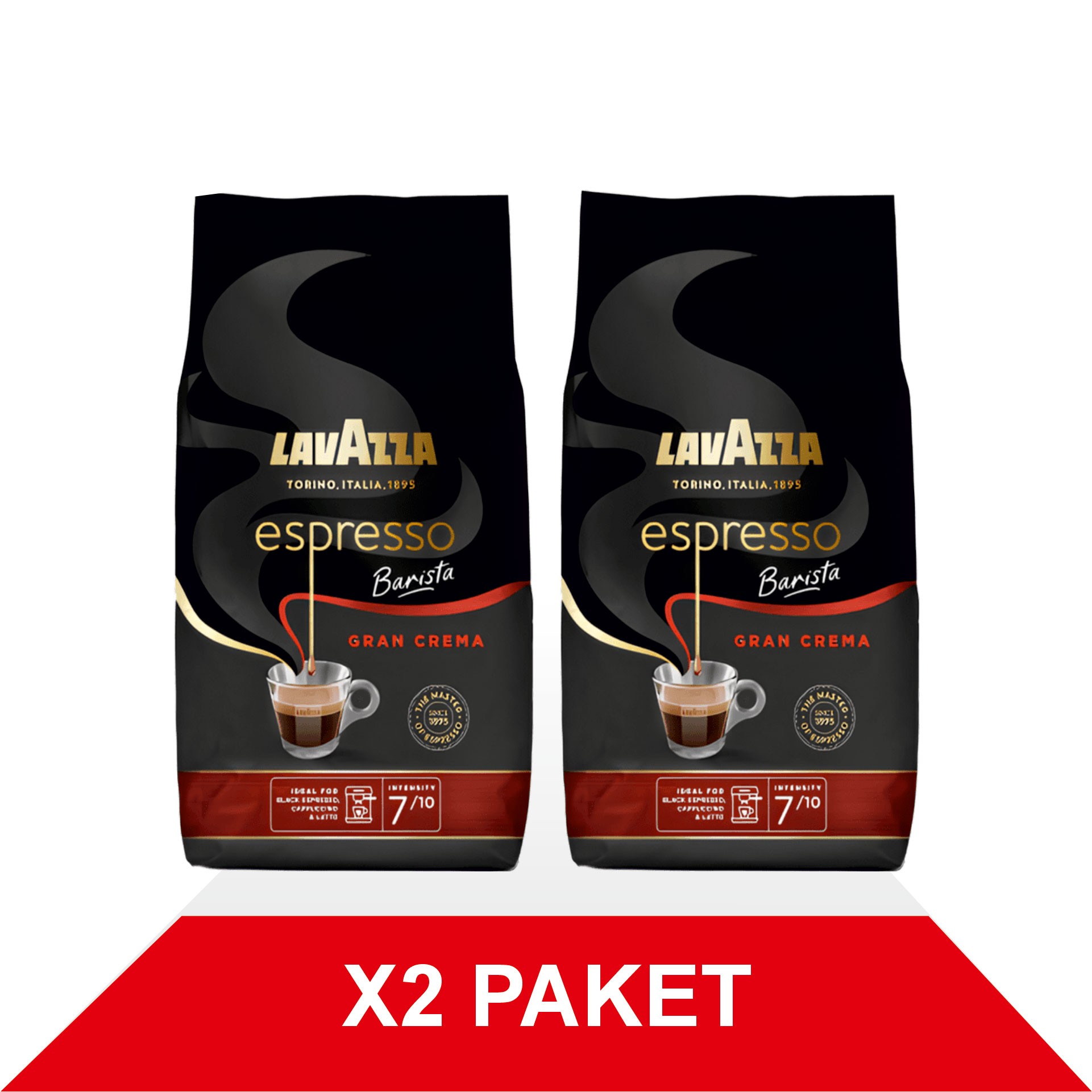 Espresso Barista Gran Crema Çekirdek Kahve (1000gr) x2