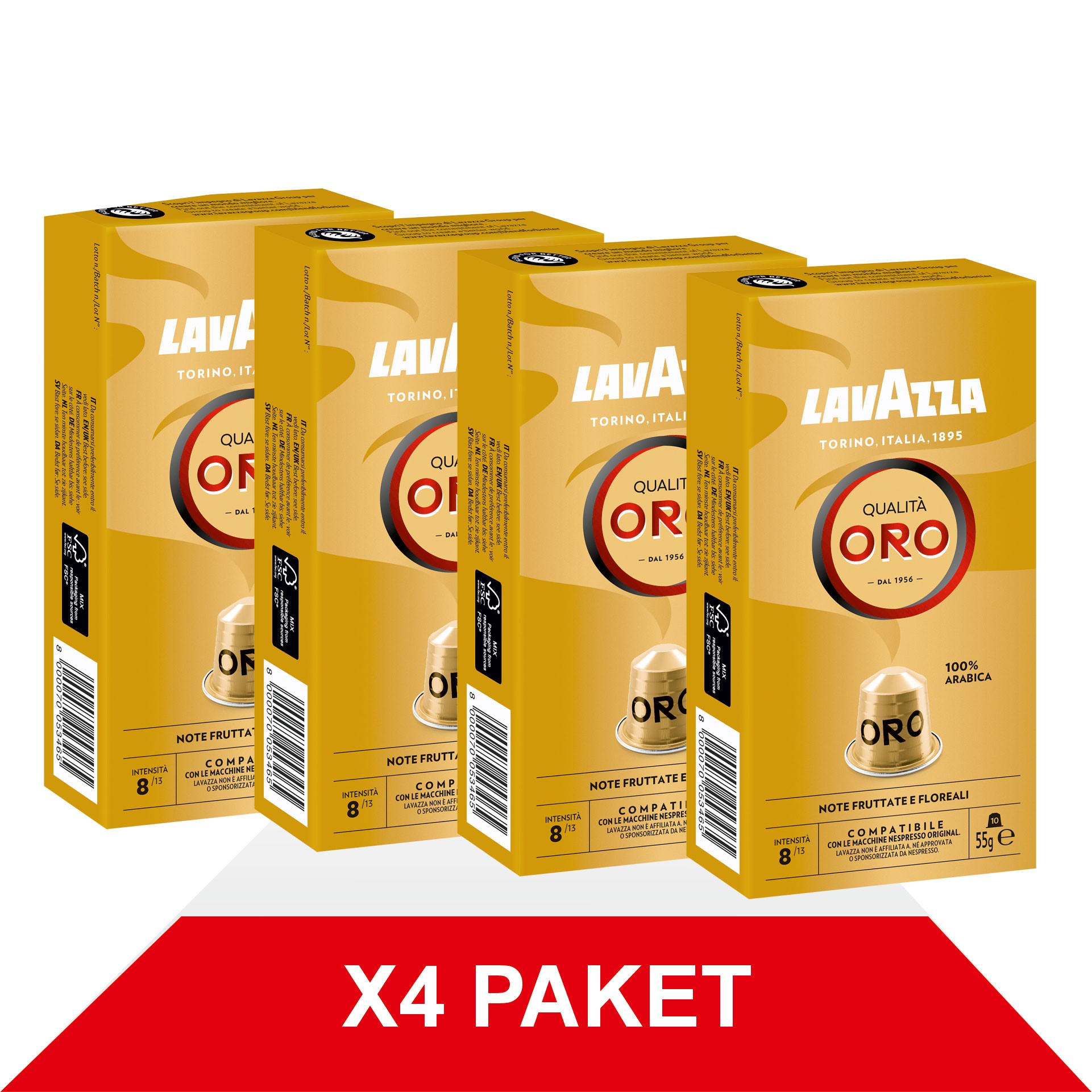 Qualità Oro 55gr Nespresso® Uyumlu Alüminyum Kapsül x4