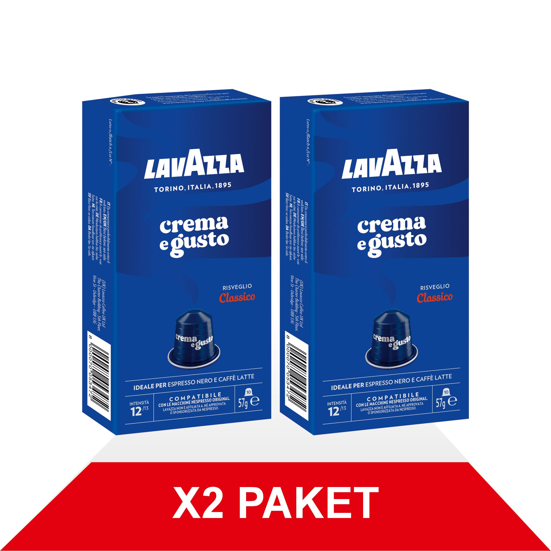 Crema e Gusto 56gr Nespresso® Uyumlu Alüminyum Kapsül x2