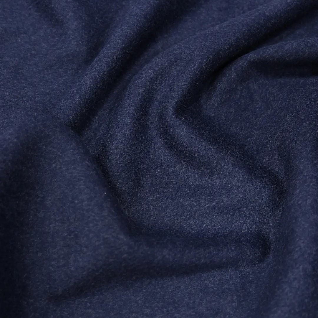 Brush Özel Seri Yün Kaşe Kumaş, Premium Kalite Kaşe - MAVİ
