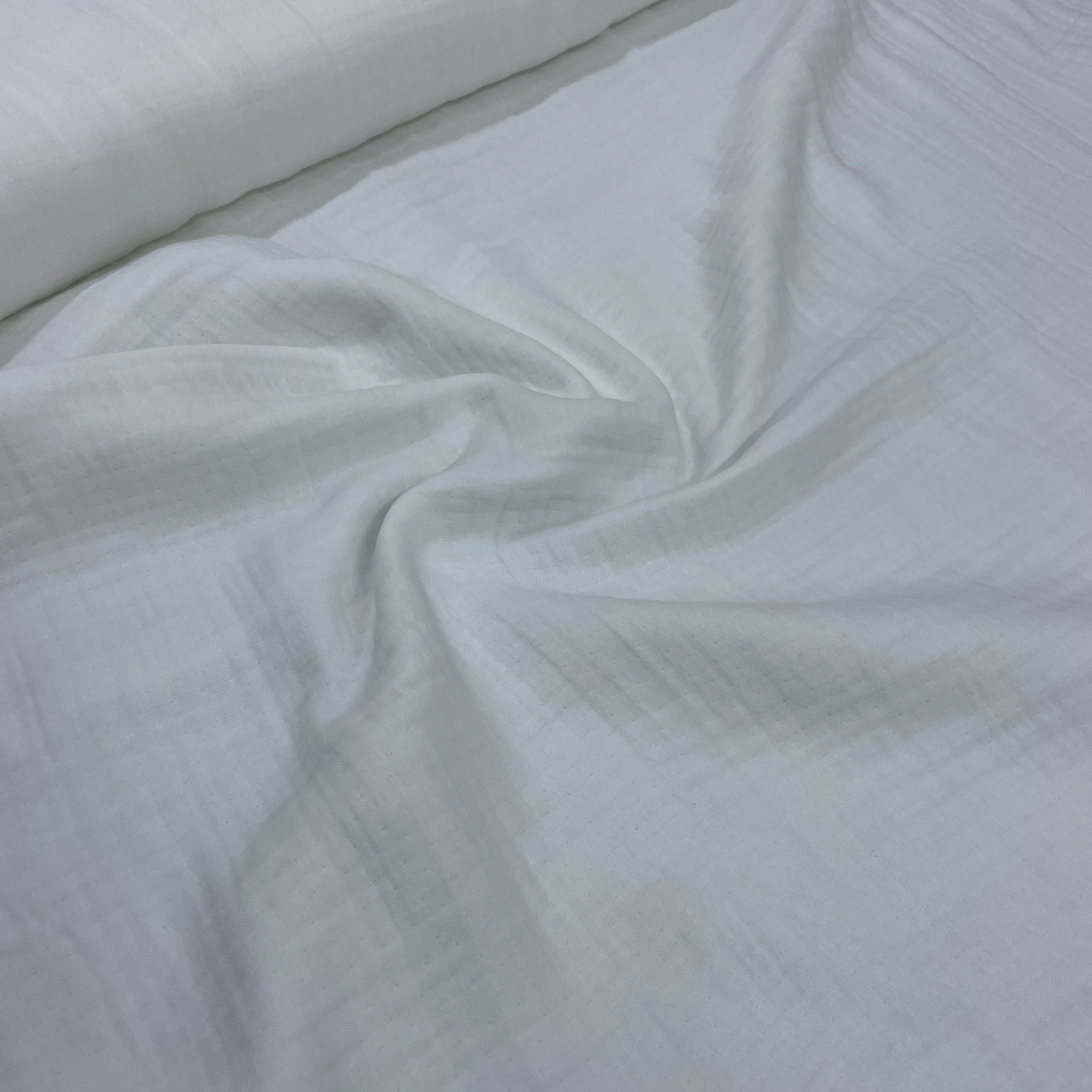 4 Katlı Düz Renk Multi Müslin Kumaş  - Ekru