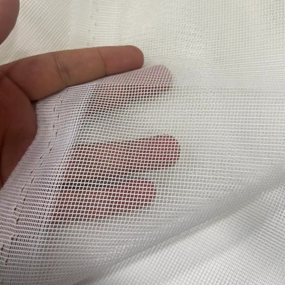 Tel Kırma Tülü, Markuzet Kumaş 300Cm Genişlik - Beyaz