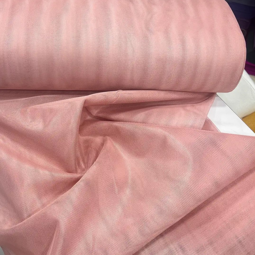 Tel Kırma Tülü, Markuzet Kumaş 300Cm Genişlik - Pudra