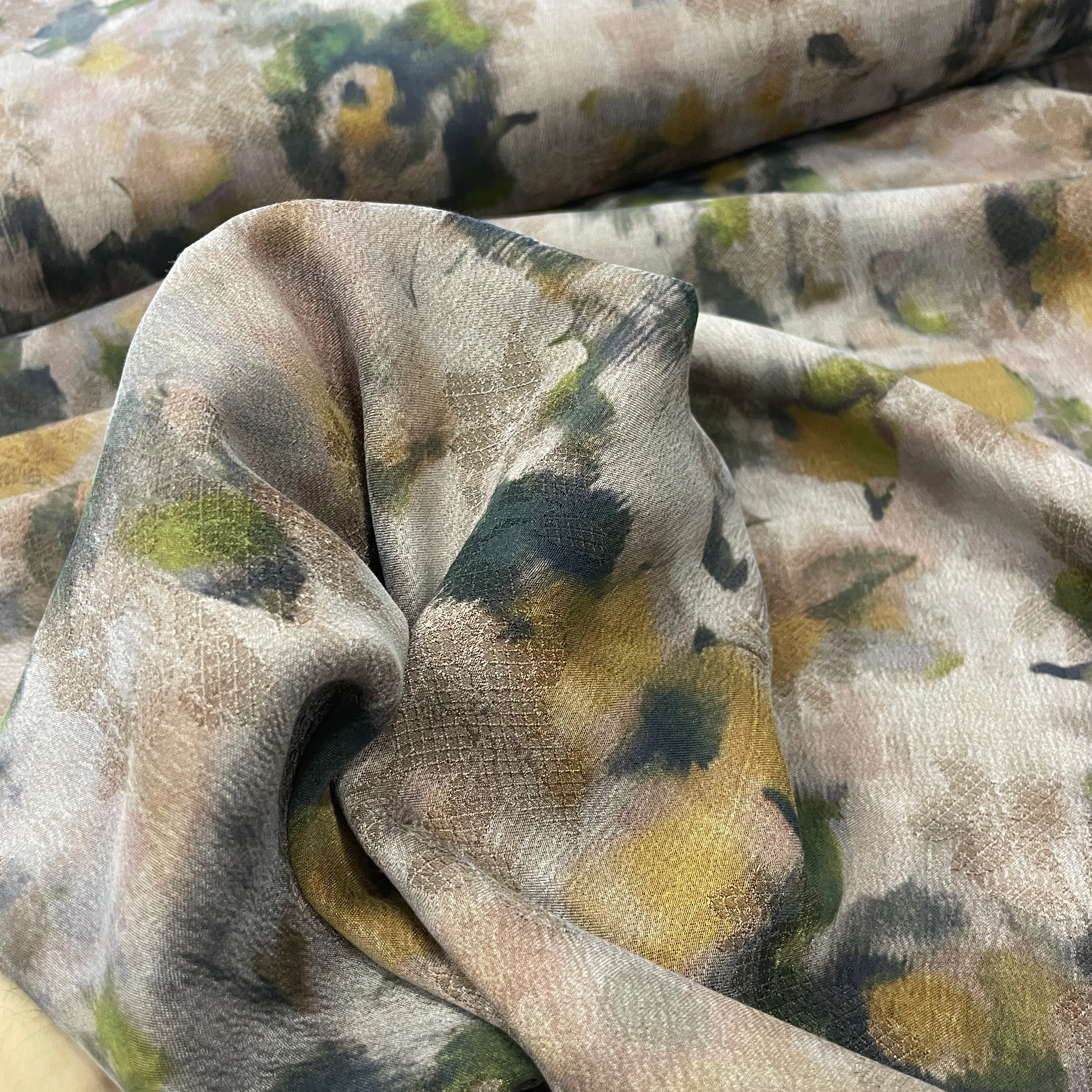 %100 İpek Cupro Kumaş