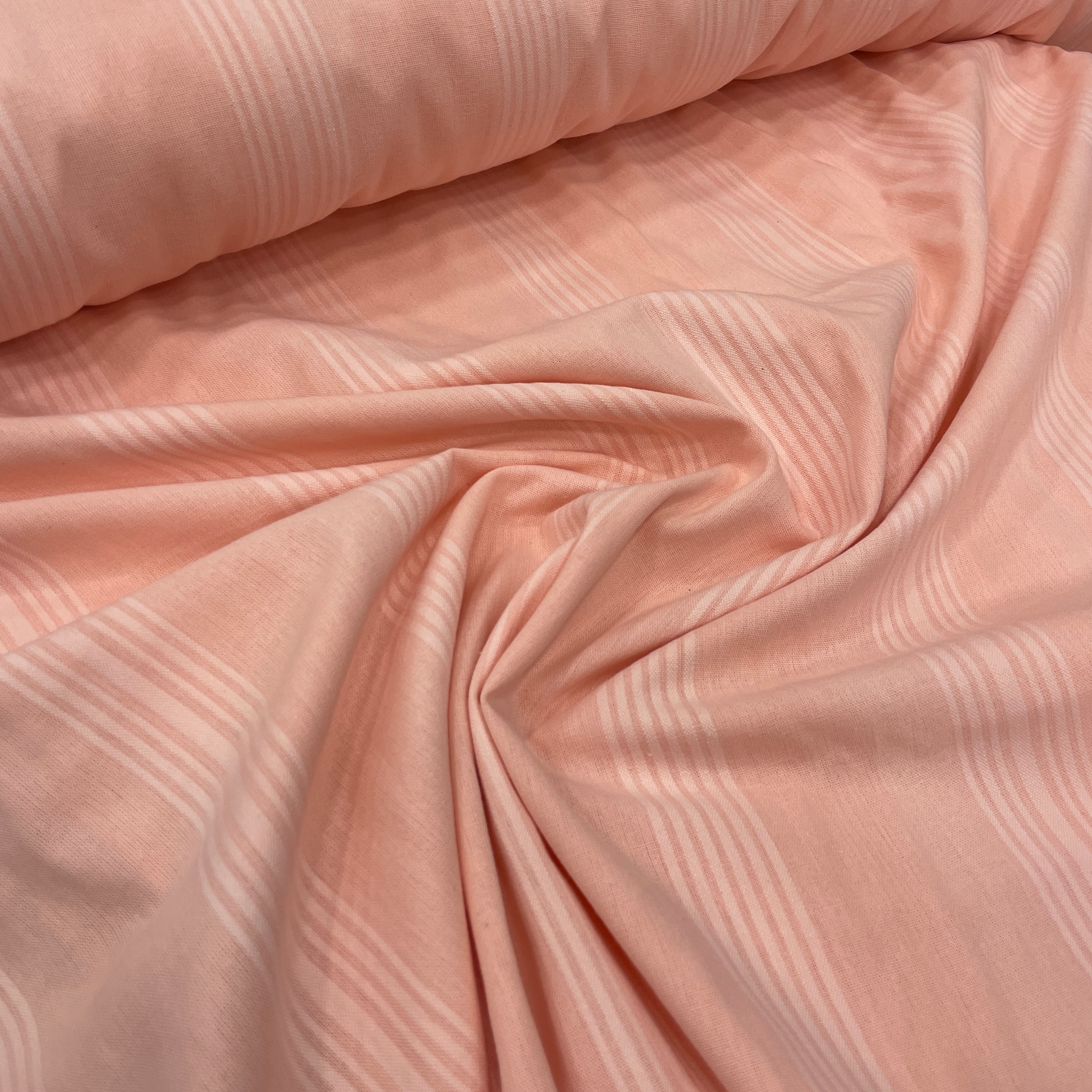 Buldan %100 Pamuklu Çarşaflık Kumaş - Mercan