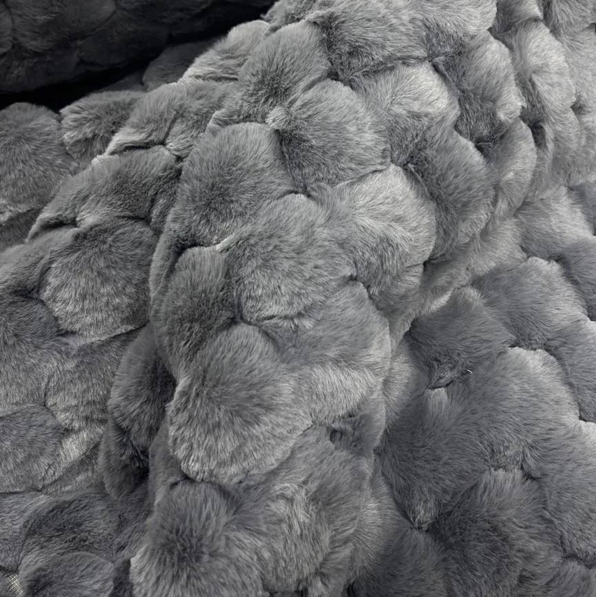 Tay Peluş Kumaş - FÜME PETEK