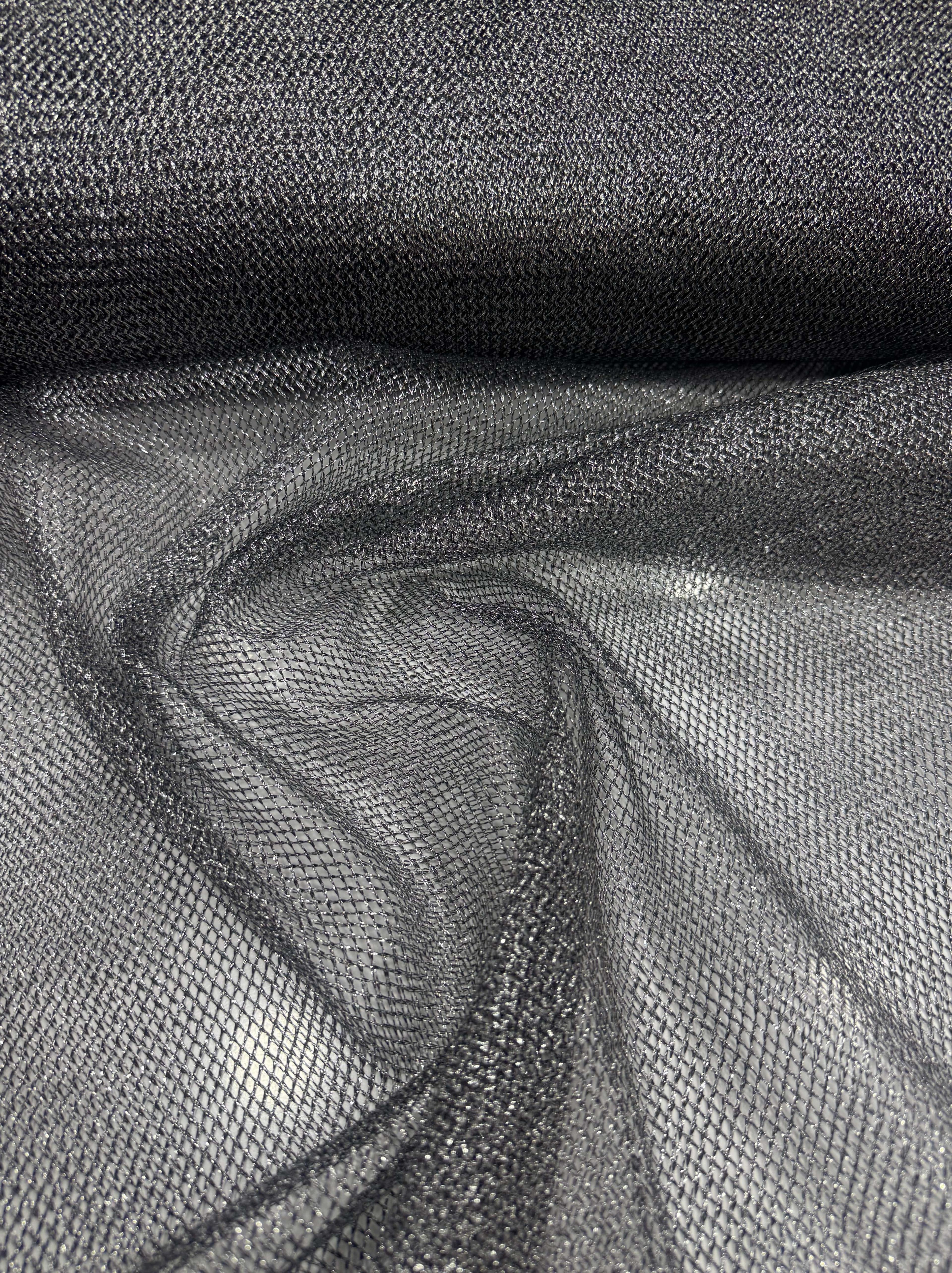 KAFES FİLE KUMAŞ EN 150cm - GÜMÜŞ SİMLİ