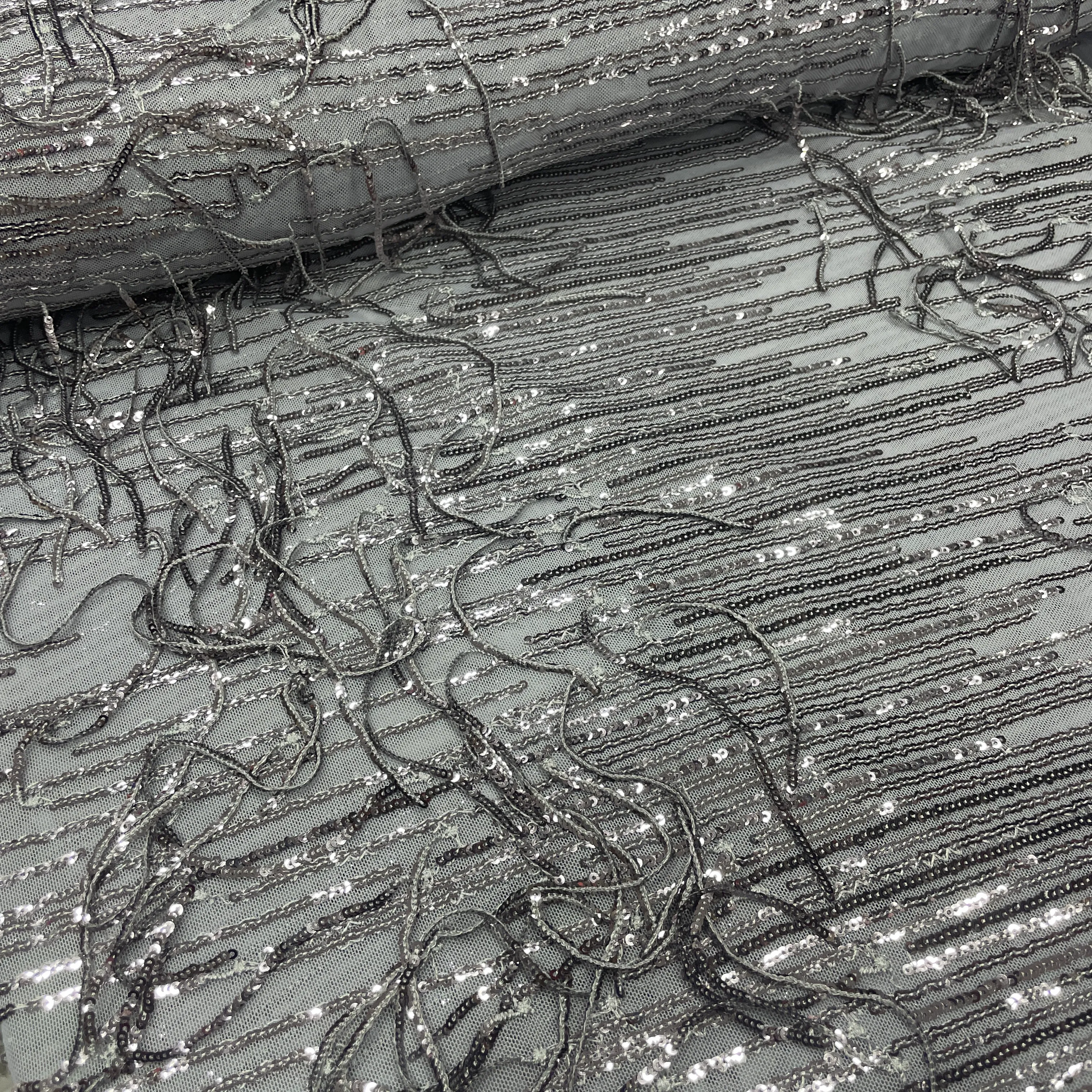 Sezon Sonu Kampanyalı Abiyelik ve Nilşanlık Taşlı Payetli Kumaşlar - v21